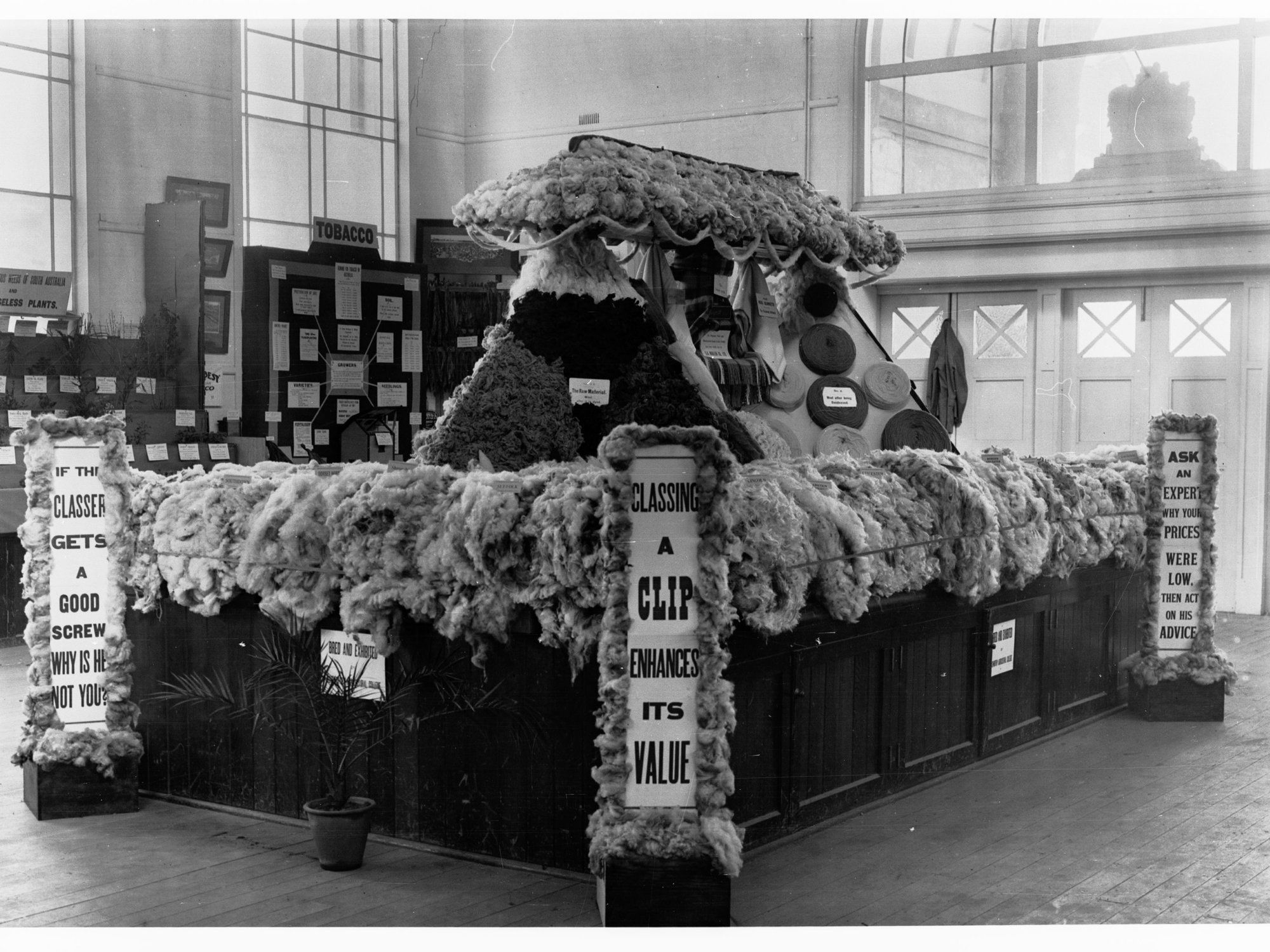 Agricultural Hall, Royal Adelaide Show - Wool Display