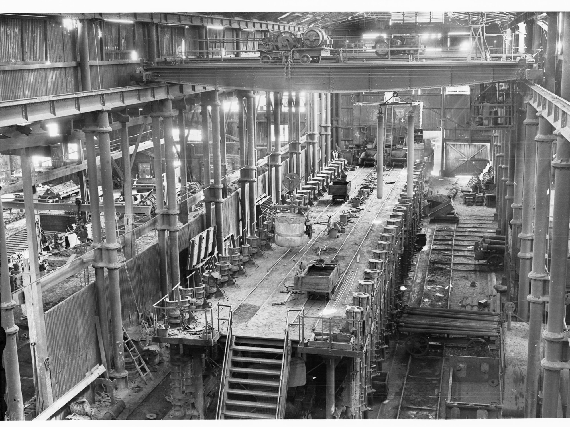 Glanville Pipe Works Showing Interior of the Factory