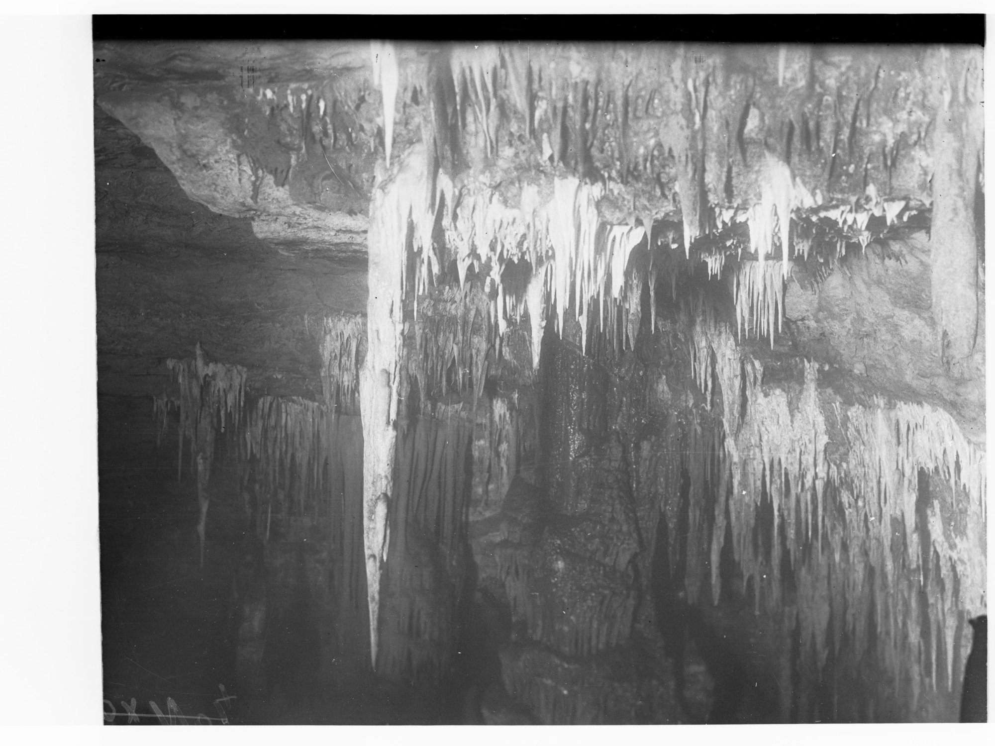 Stalactites and Stalagmites in Cave