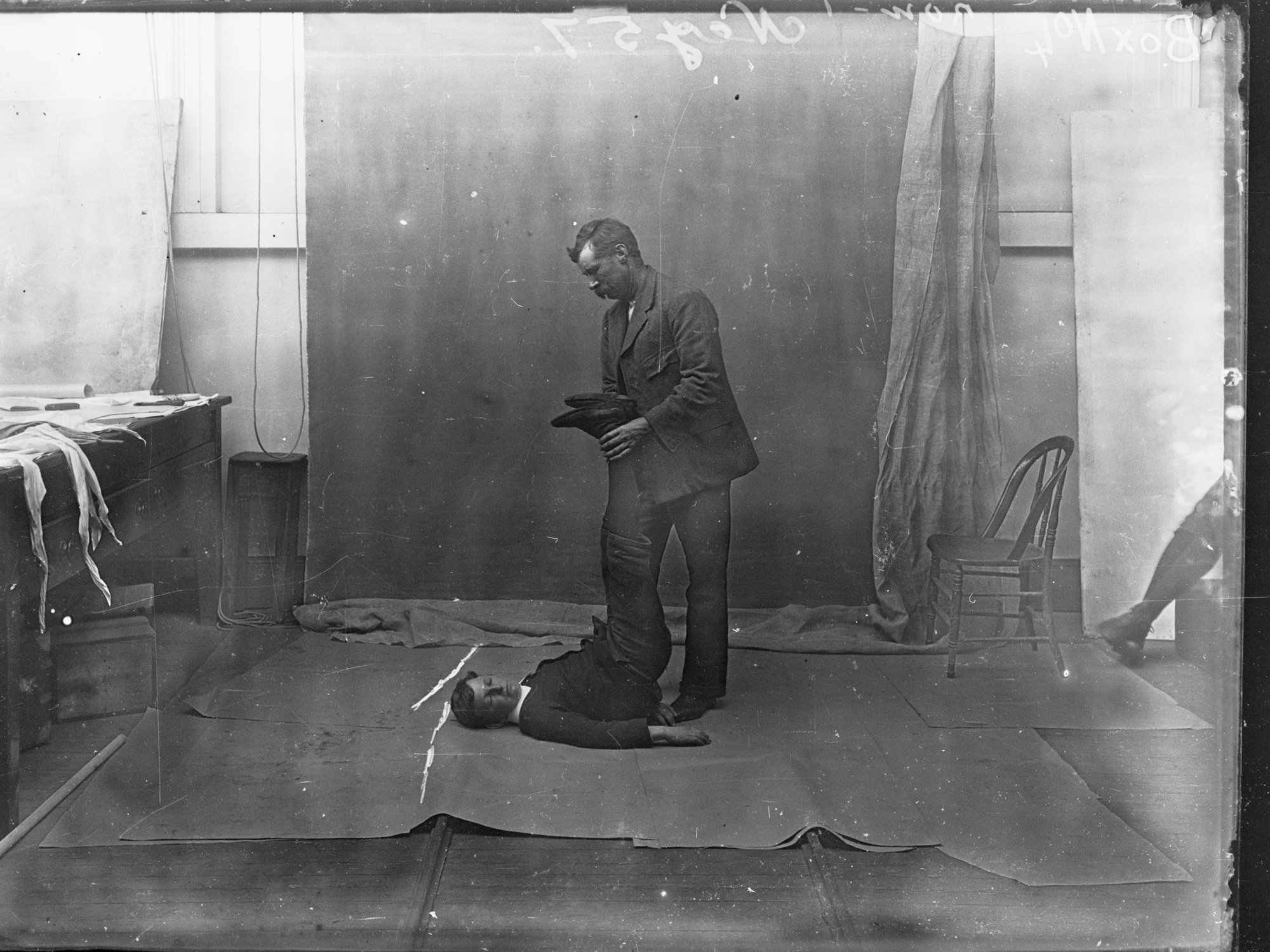 First Aid class showing Dr Rogers: class conducted by Dr Rogers