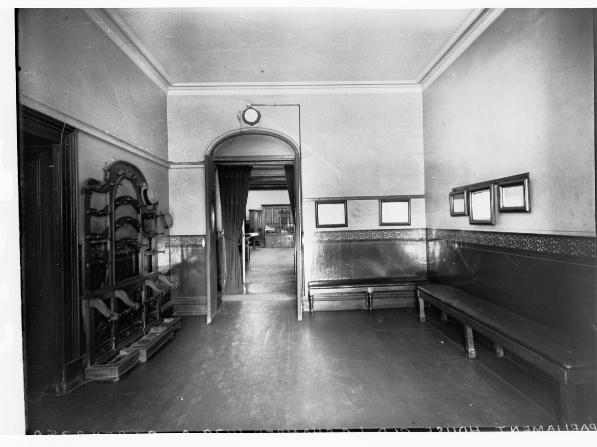 Back corridor, western end of old Legislative Council Building