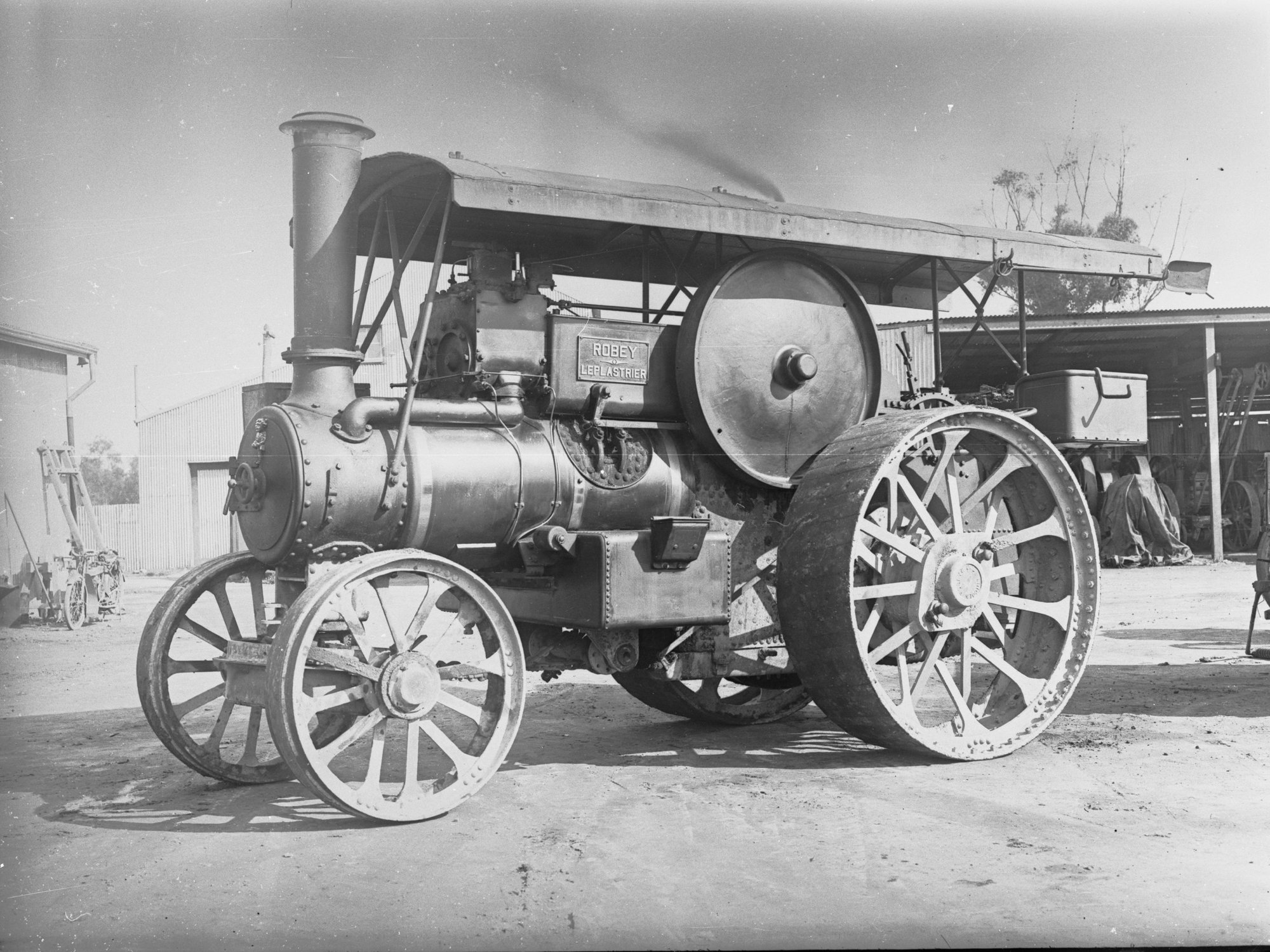 Robey Leplastrier steam traction engine - for local government engine run on steam