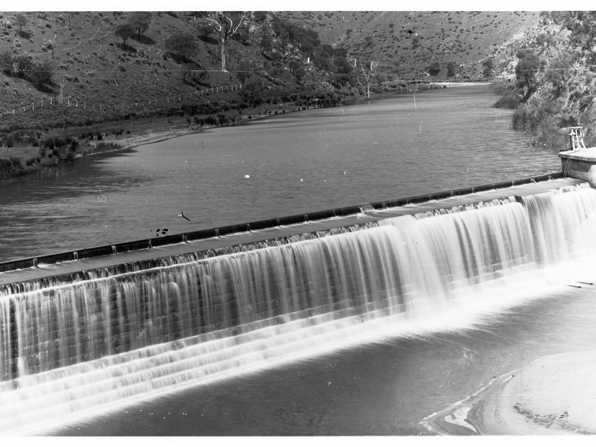 Gumeracha Weir on the River Torrens