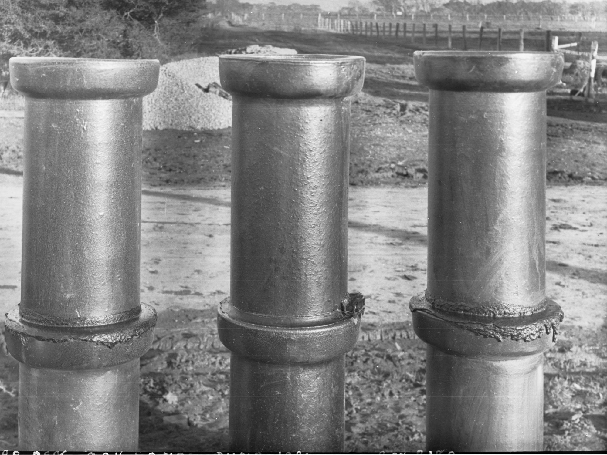 Sewers Department, Oaklands, showing joining pipes