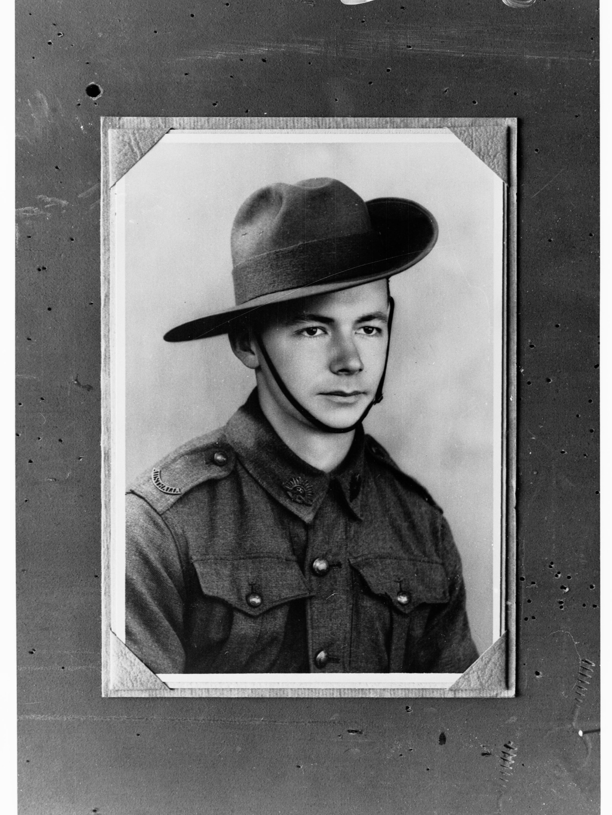 Portrait of a soldier in Australian Imperial Force - photo copied for Roll of Honour