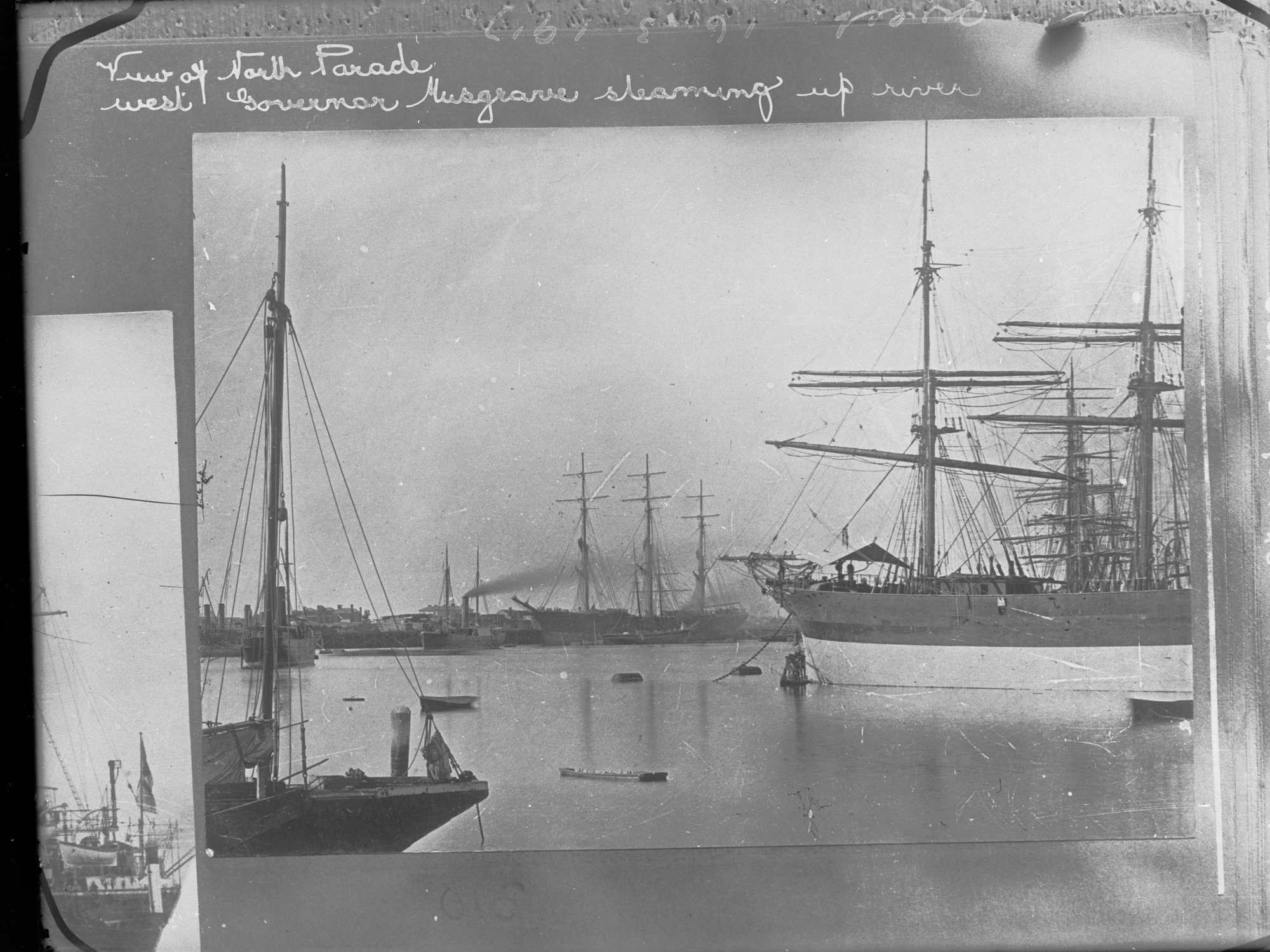 North Parade West, Port Adelaide with the steamship 'Governor Musgrave' 
