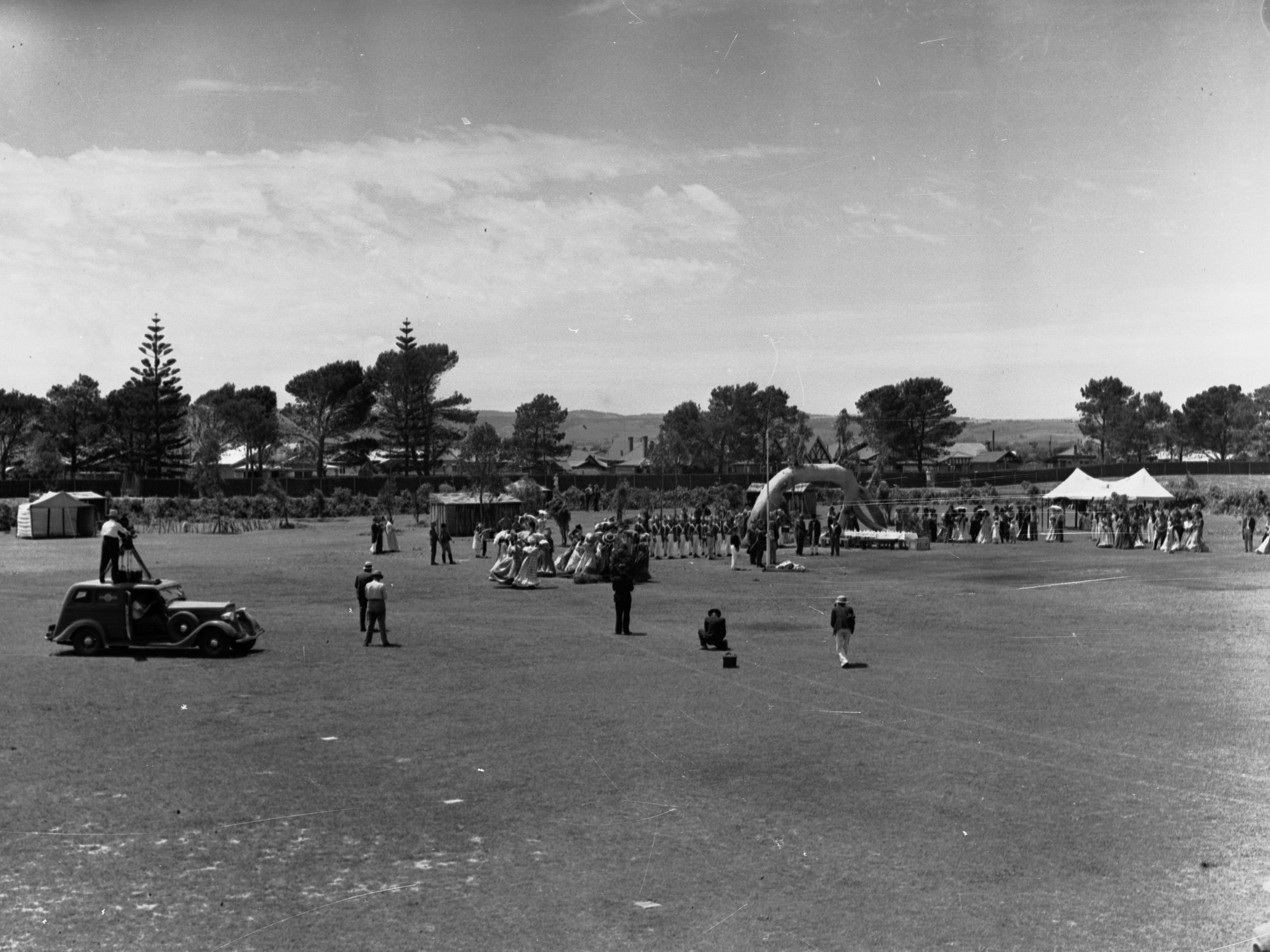 Glenelg Pageant  for showing old gum tree for centenary
