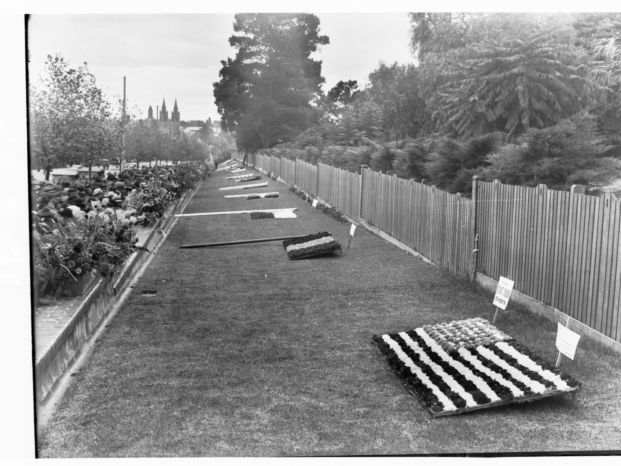 Flower Day flag exhibition, beside Government House