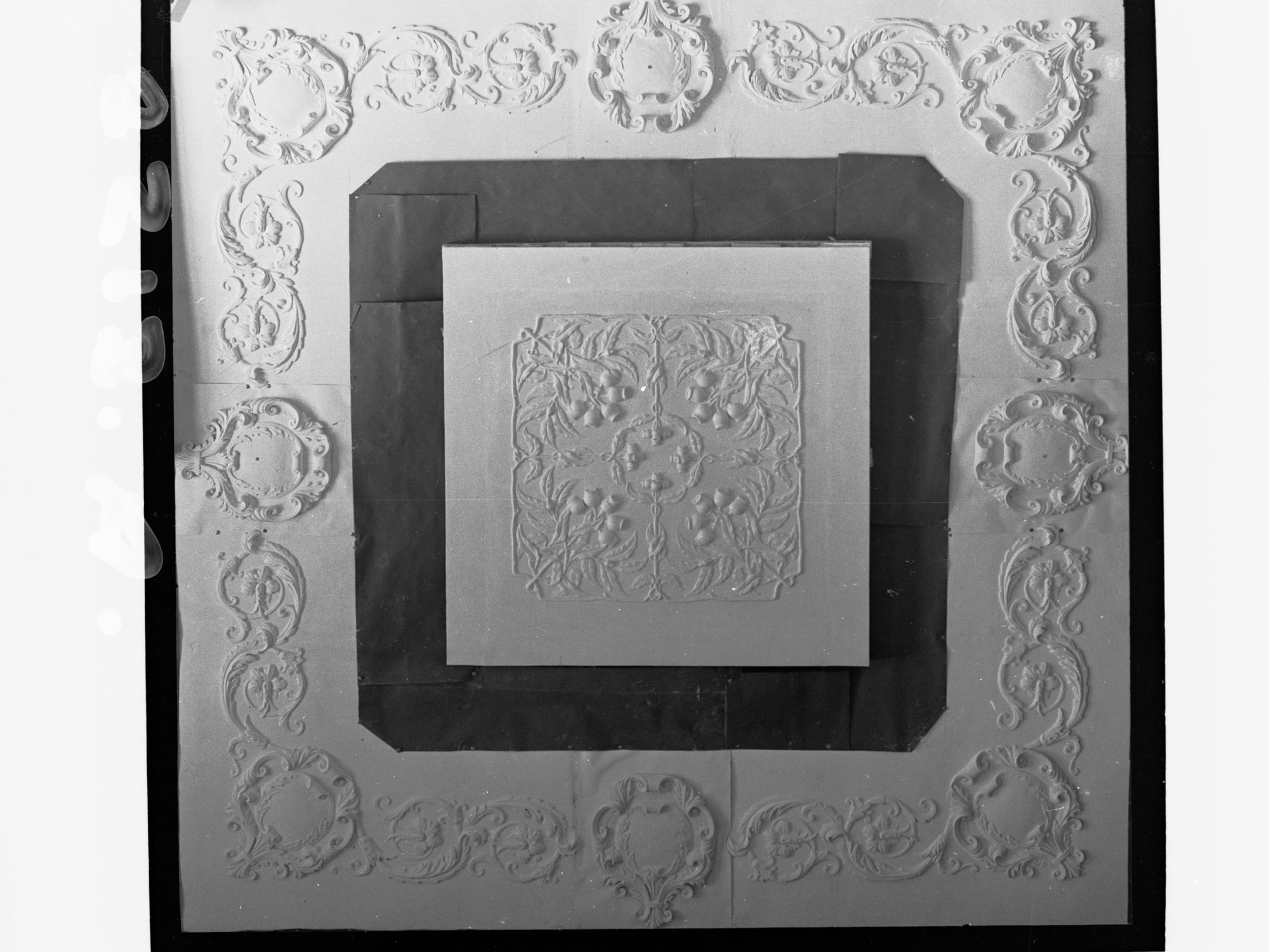 Adelaide School of Arts, Annual Exhibition 1911 - Designs in fibrous plaster for ceiling - embossed