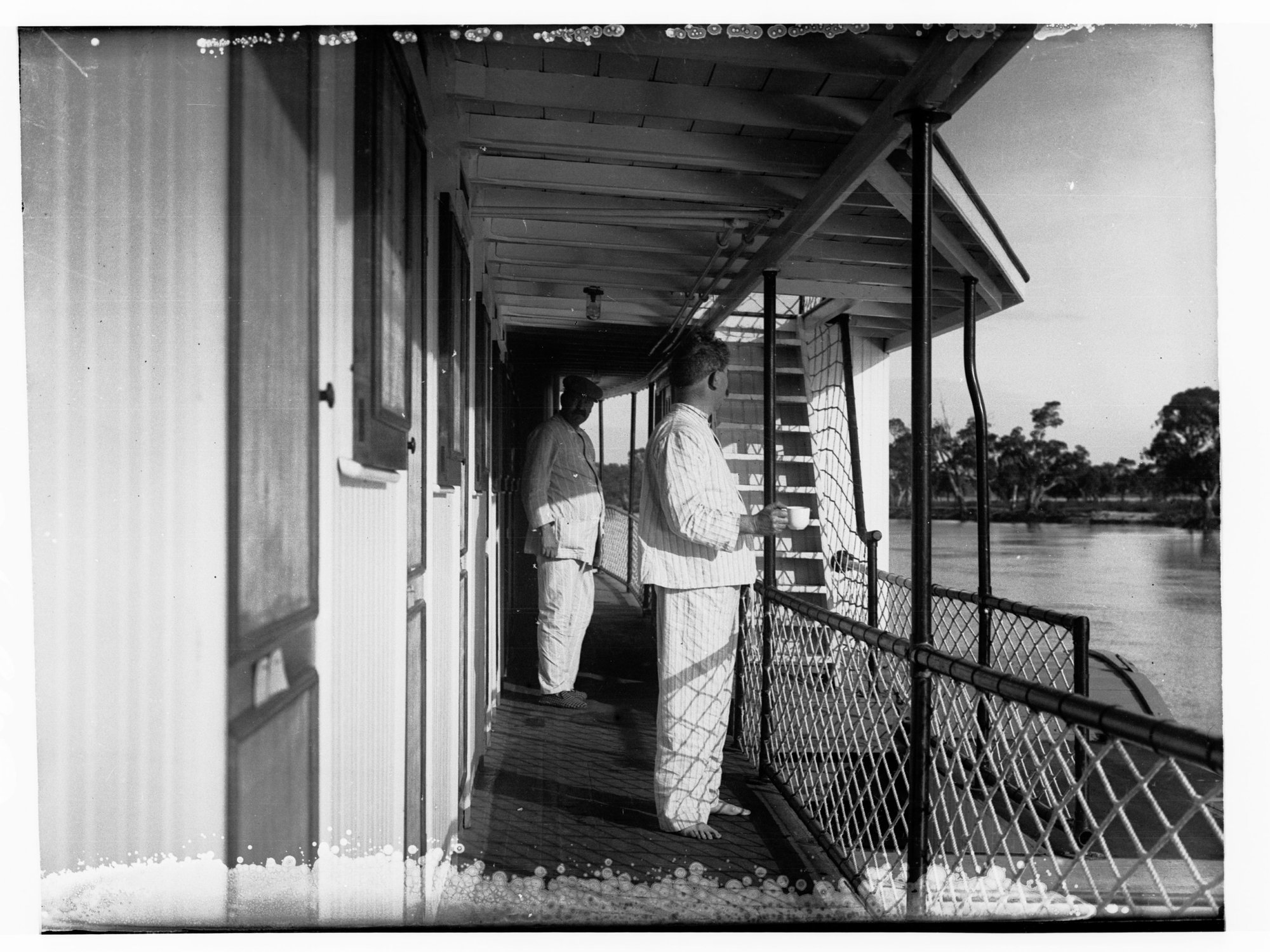 Members of Parliament on Paddlesteamer the Marion on the River Murray