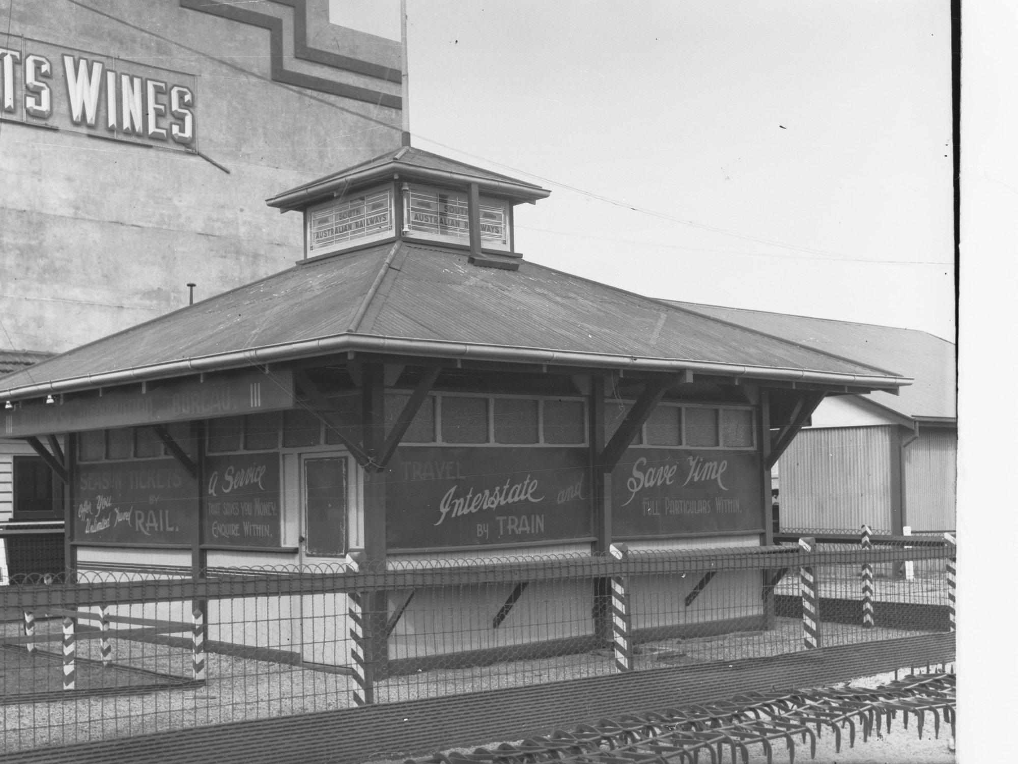 Railway information bureau at Wayville Showgrounds