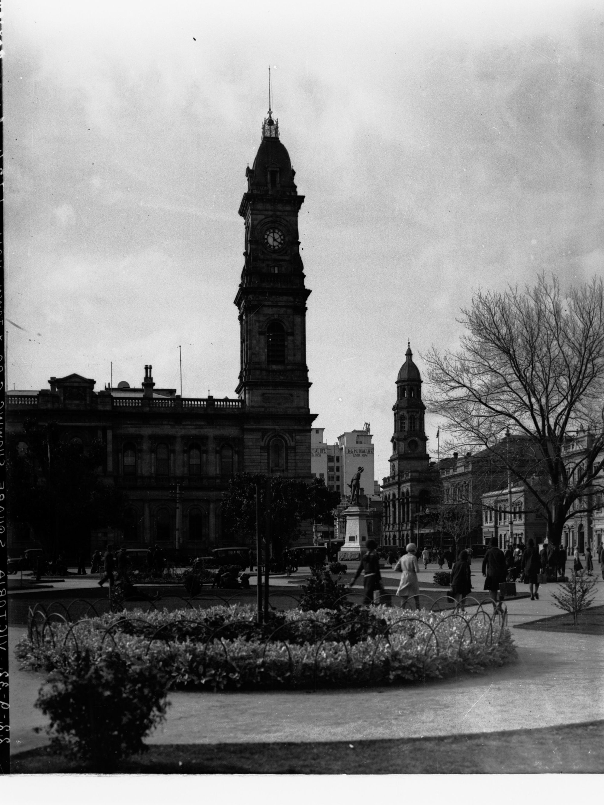 Victoria Square Showing General Post Office and Town Hall