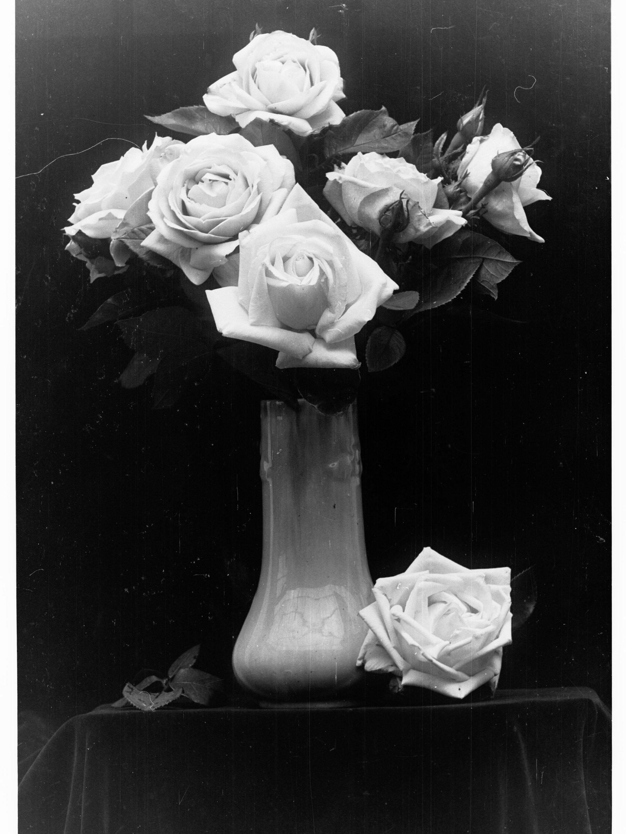 A Vase With Roses In It