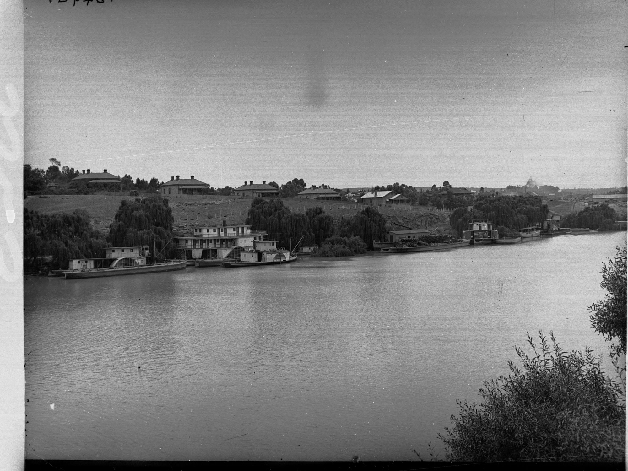 Two Paddlesteamers on Murray River near Murray Bridge