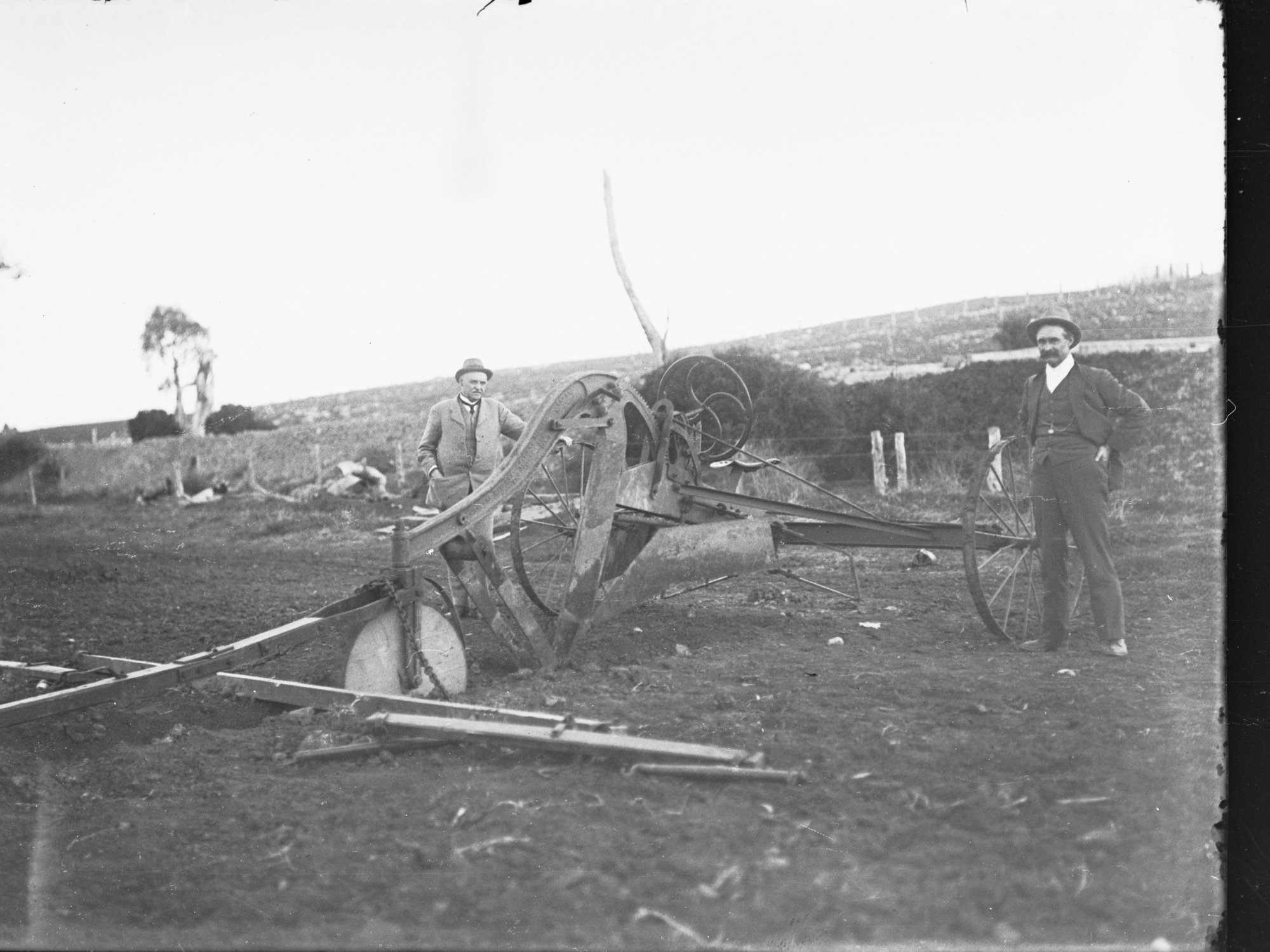 Excavating at Mypolonga,  double mould board channel burster