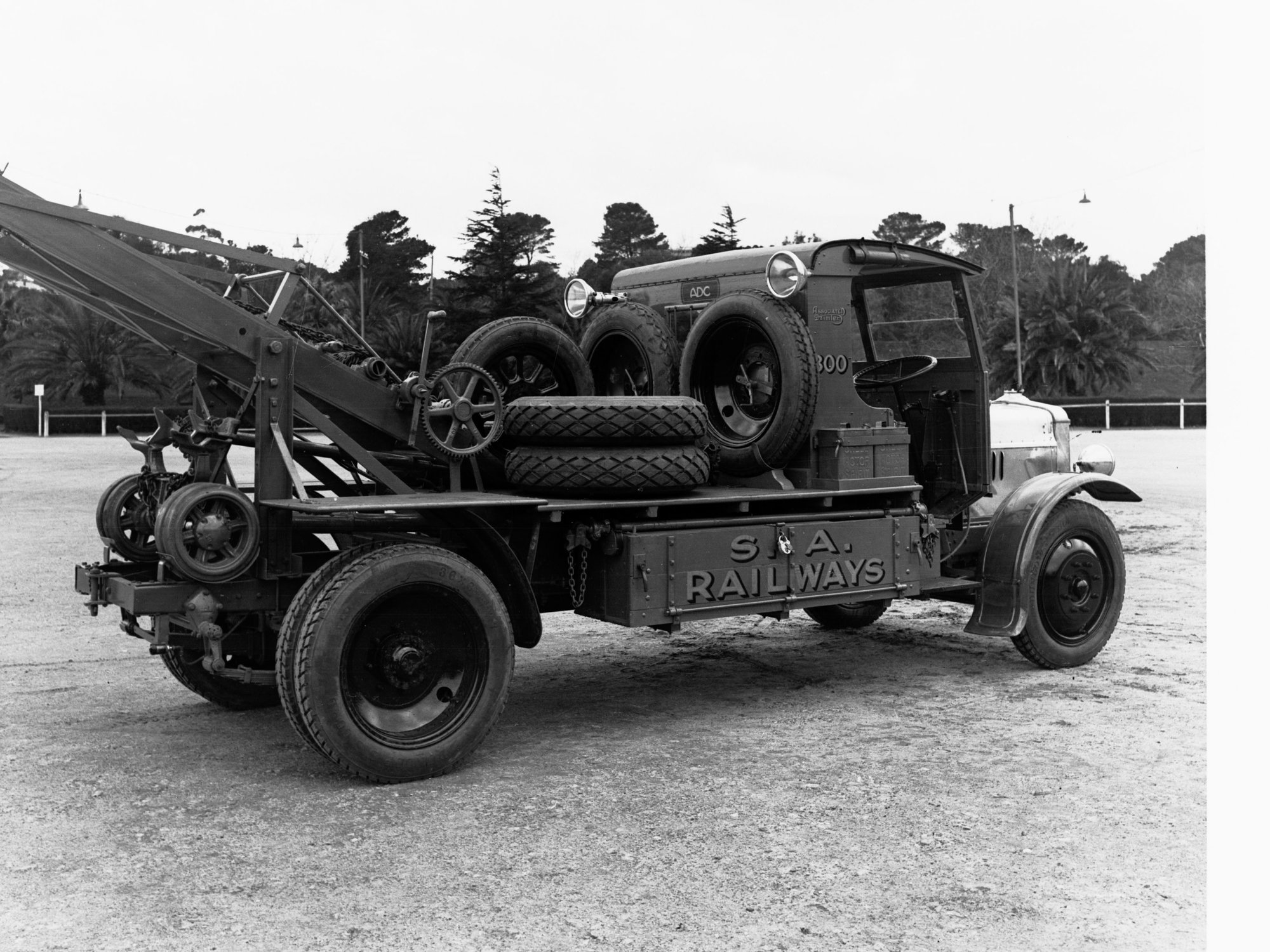 Break Down Motor Lorry South Australian Railways
