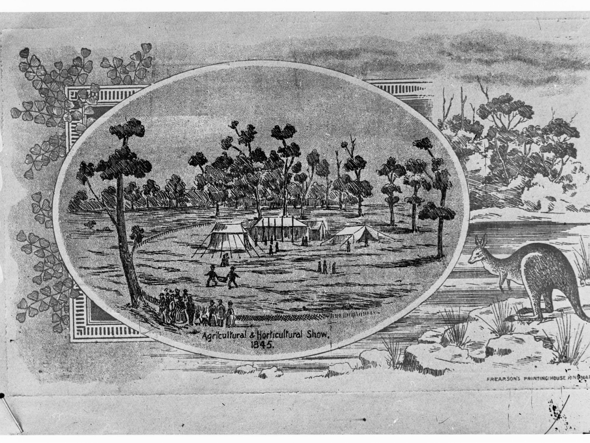 Agricultural &amp; Horticultural Show, 1845  - Sketch by S T Gill - Presented by the South Australian Company through Sir E T Smith, KCMG