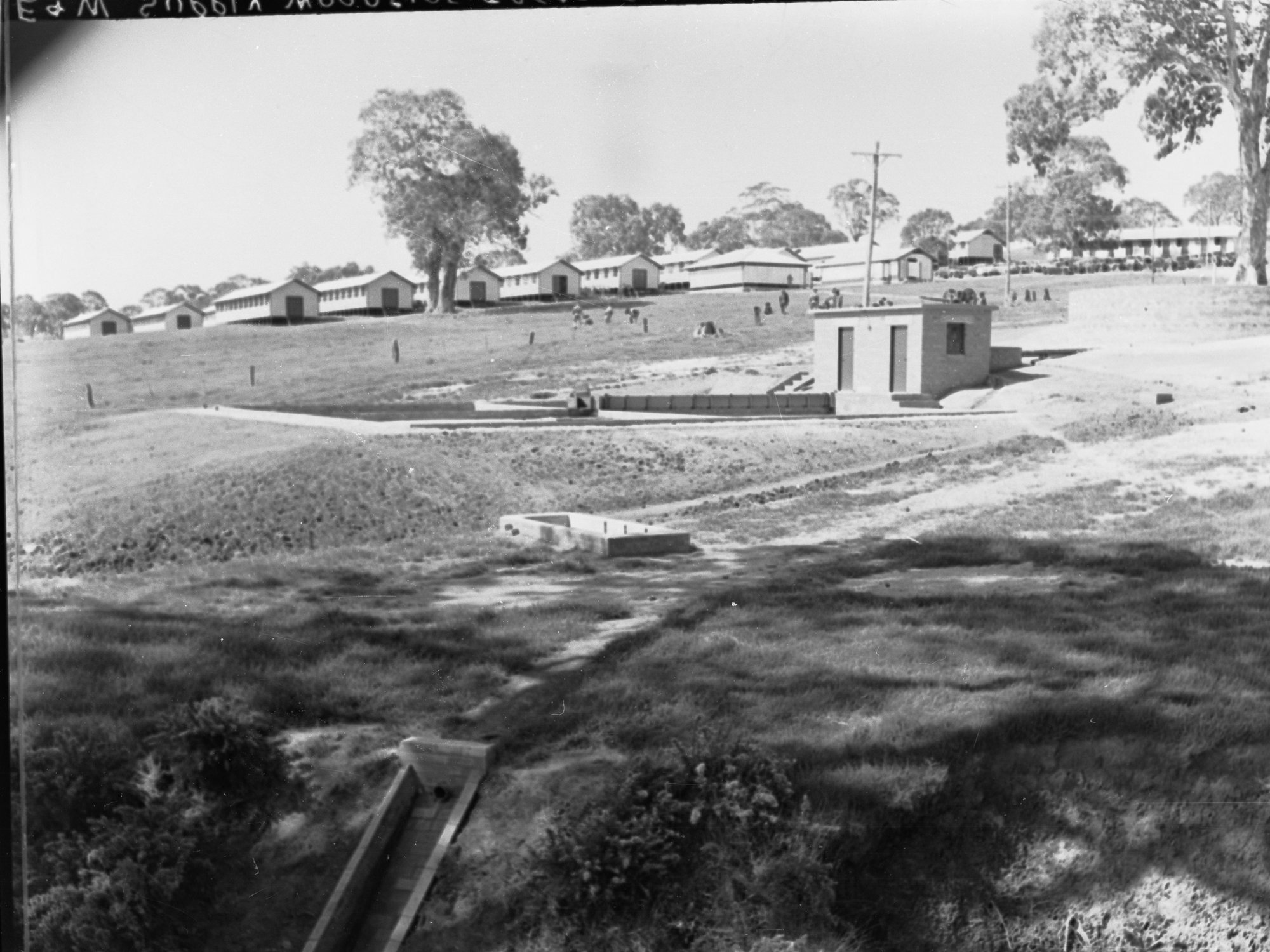 Sewers department treatment works, Woodside