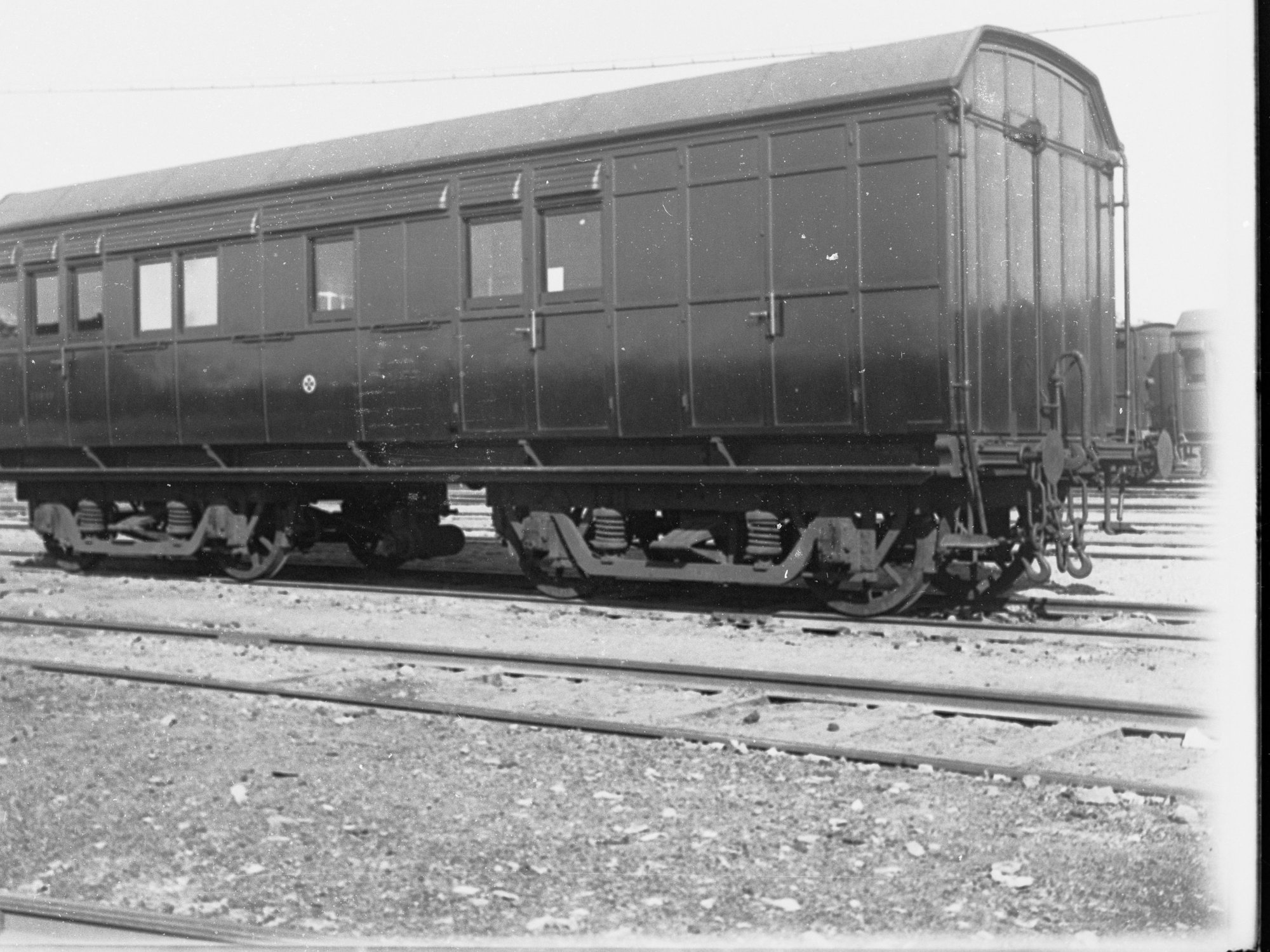 Railway Carriage on tracks (Ambulance Carriage) - Railway Commissioner's Report