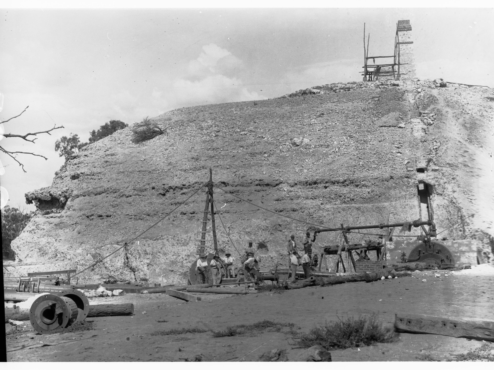 Waikerie Village Settlement - pumping plant under construction