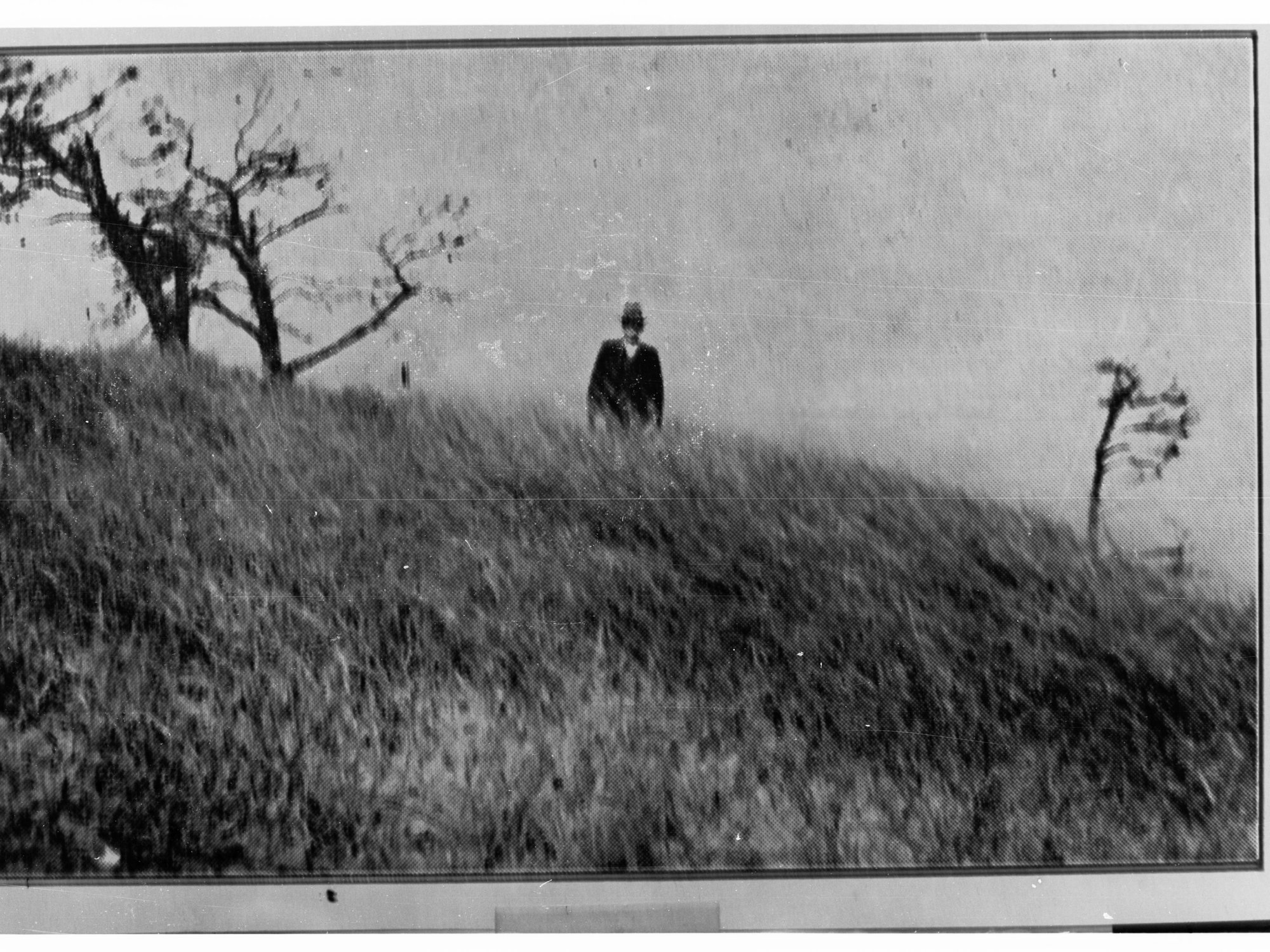 Man Standing on a Hillside