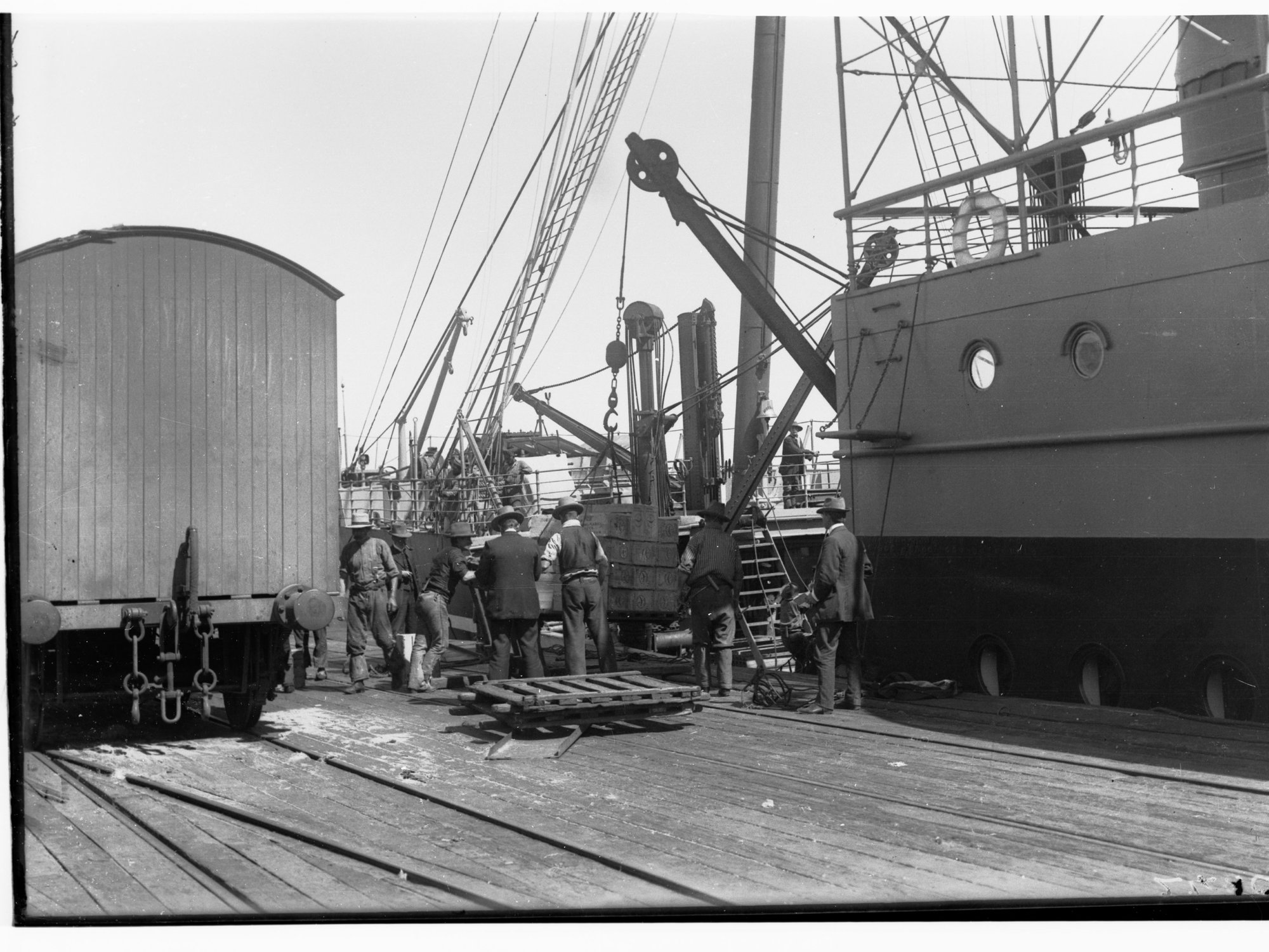Loading goods at Government Produce Department