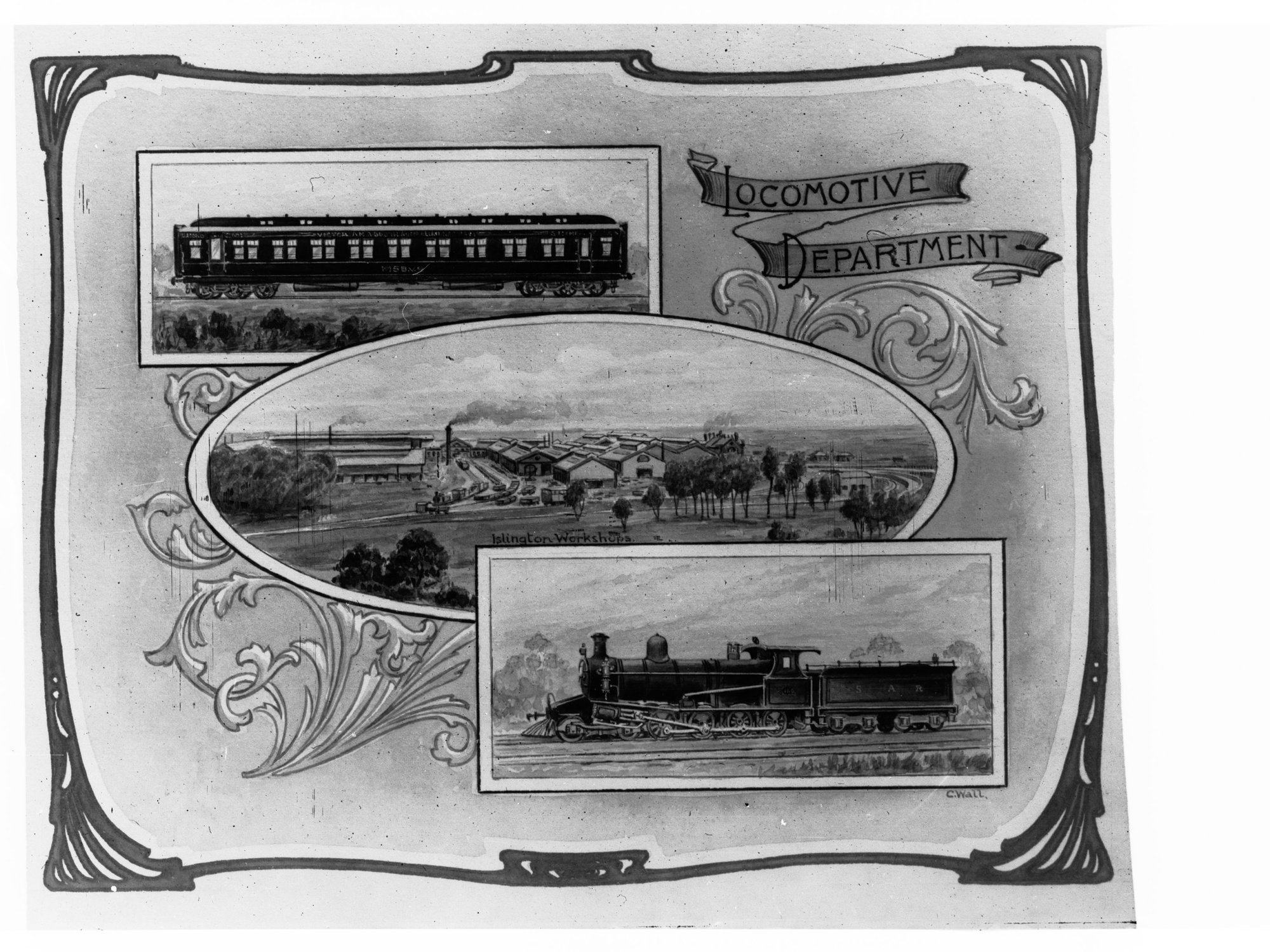 Locomotive Department Showing Islington Workshops