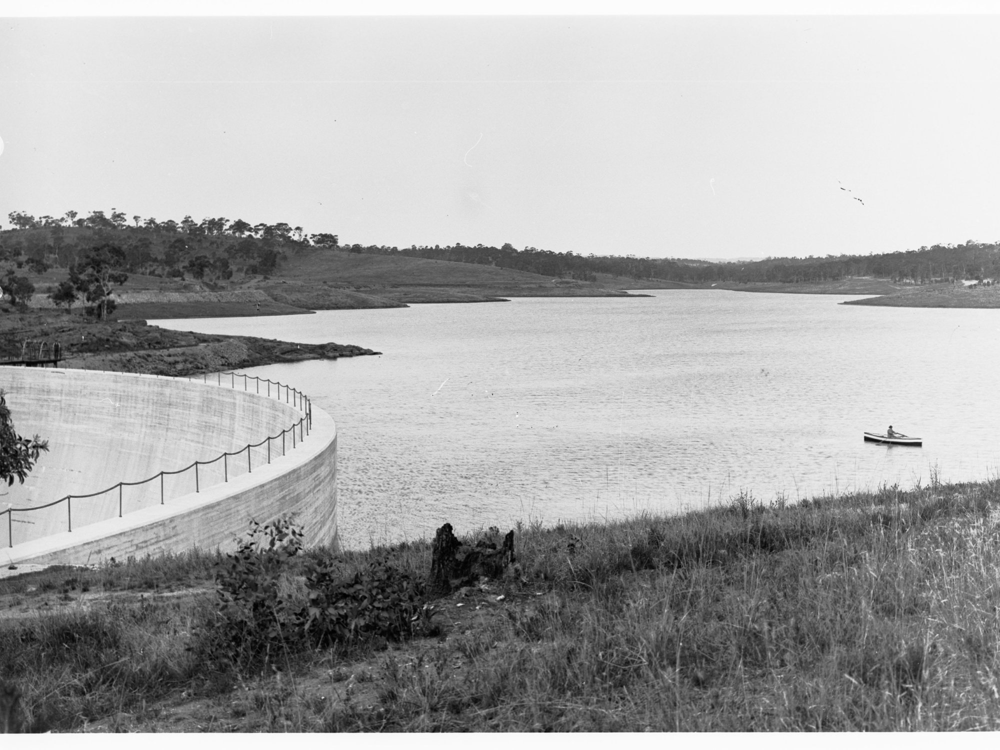 View of the completed reservoir in the Barossa Valley.