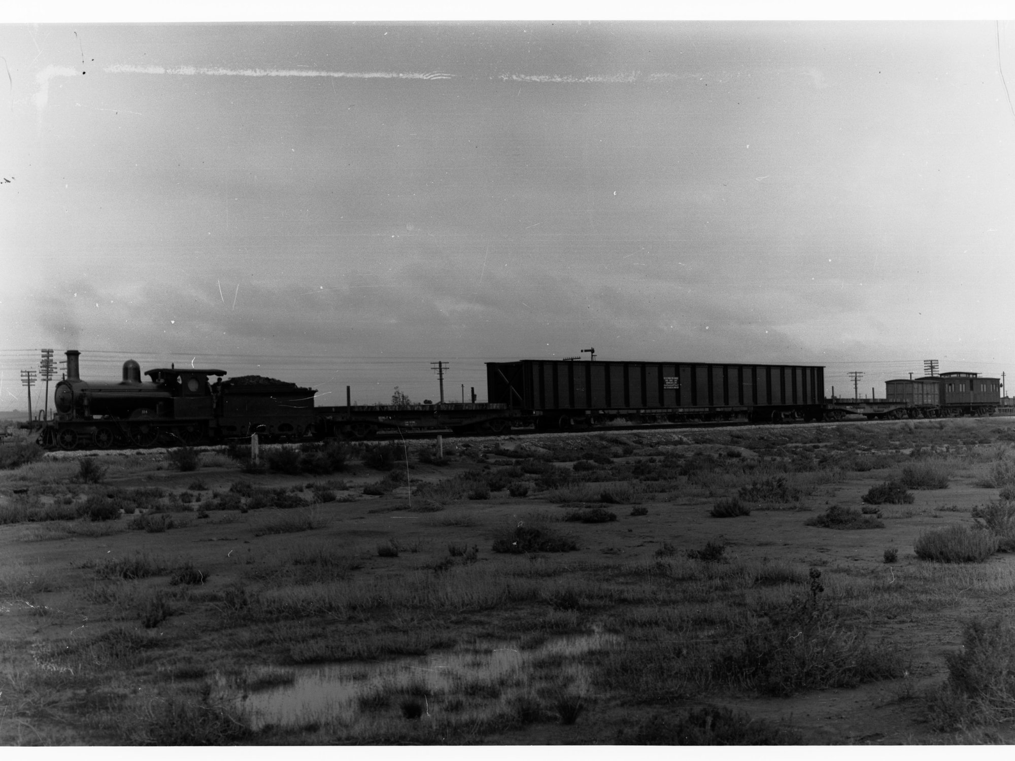 Light River Bridge showing locomotive
