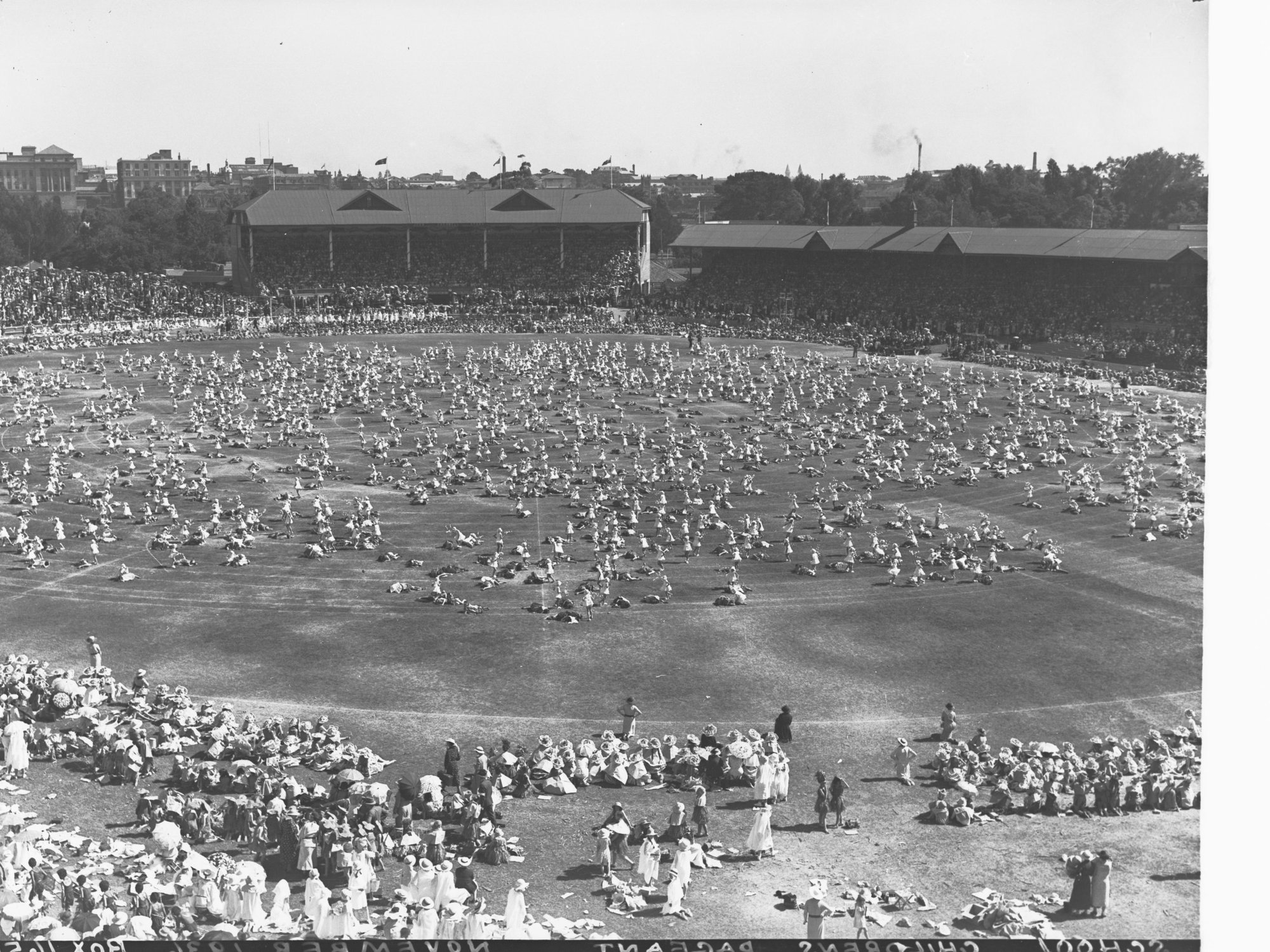 School children's pageant - Adelaide Oval for state centenary