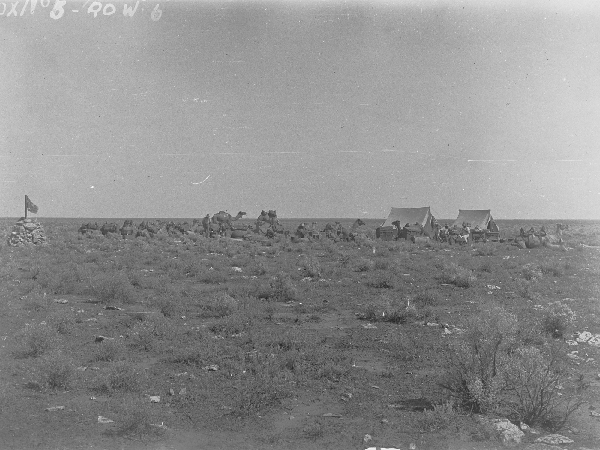 Surveyors' campsite, East West Railway survey