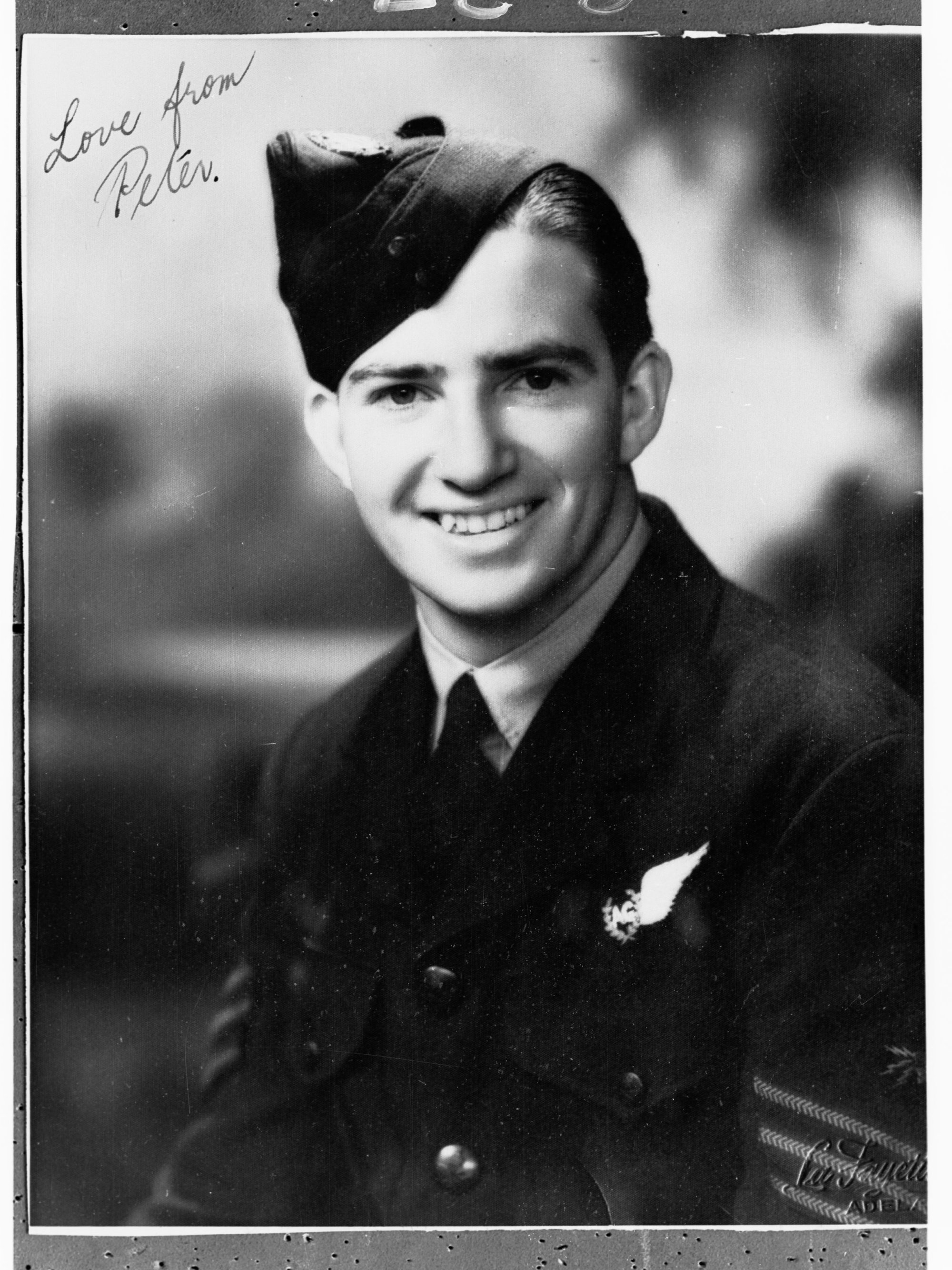 Portrait of man enlisted in Royal Australian Air Force - photo copied for Roll of Honour