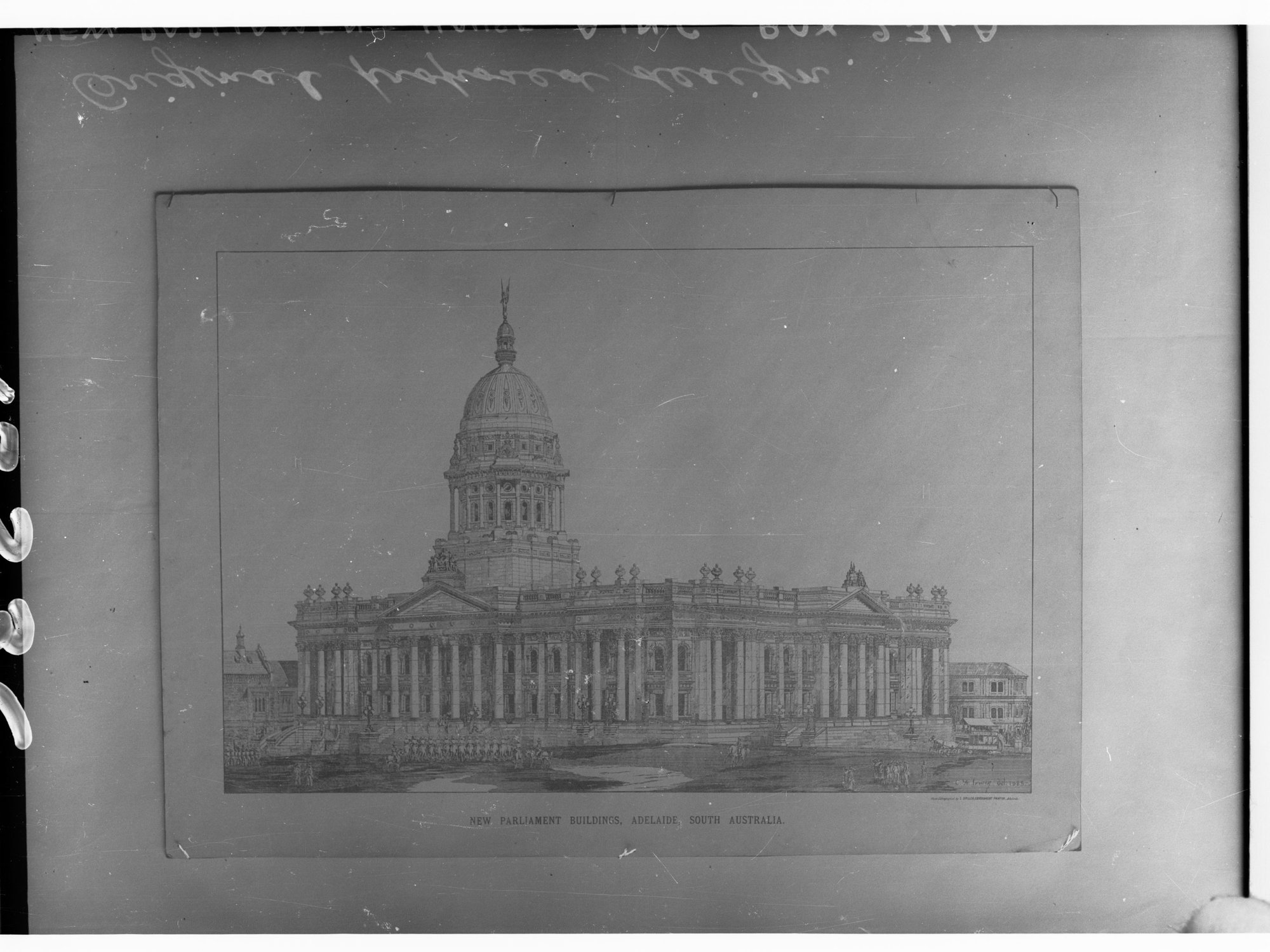 Technical drawing of Parliament House