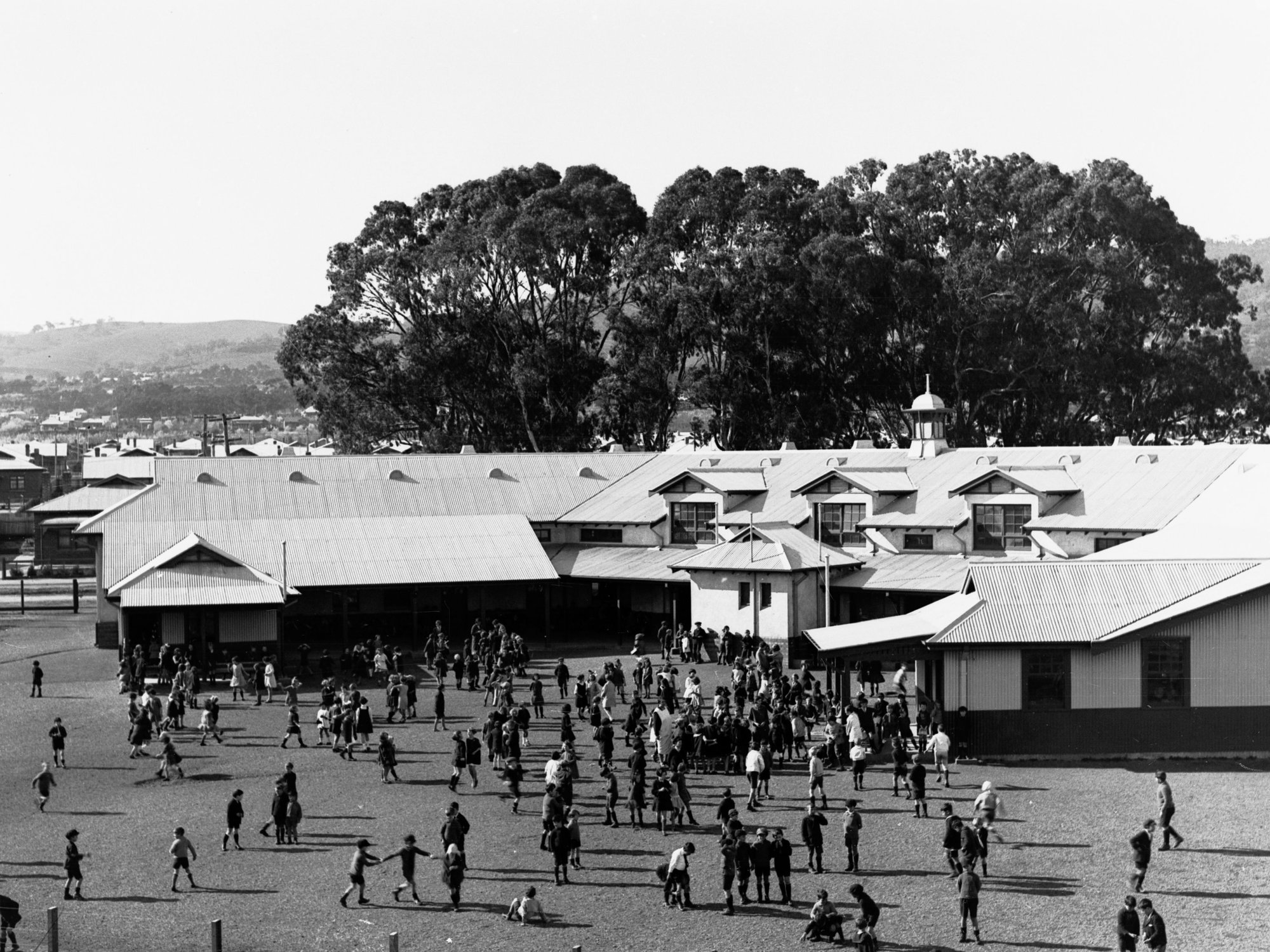 Colonel Light Gardens School Showing Children in Yard Playing