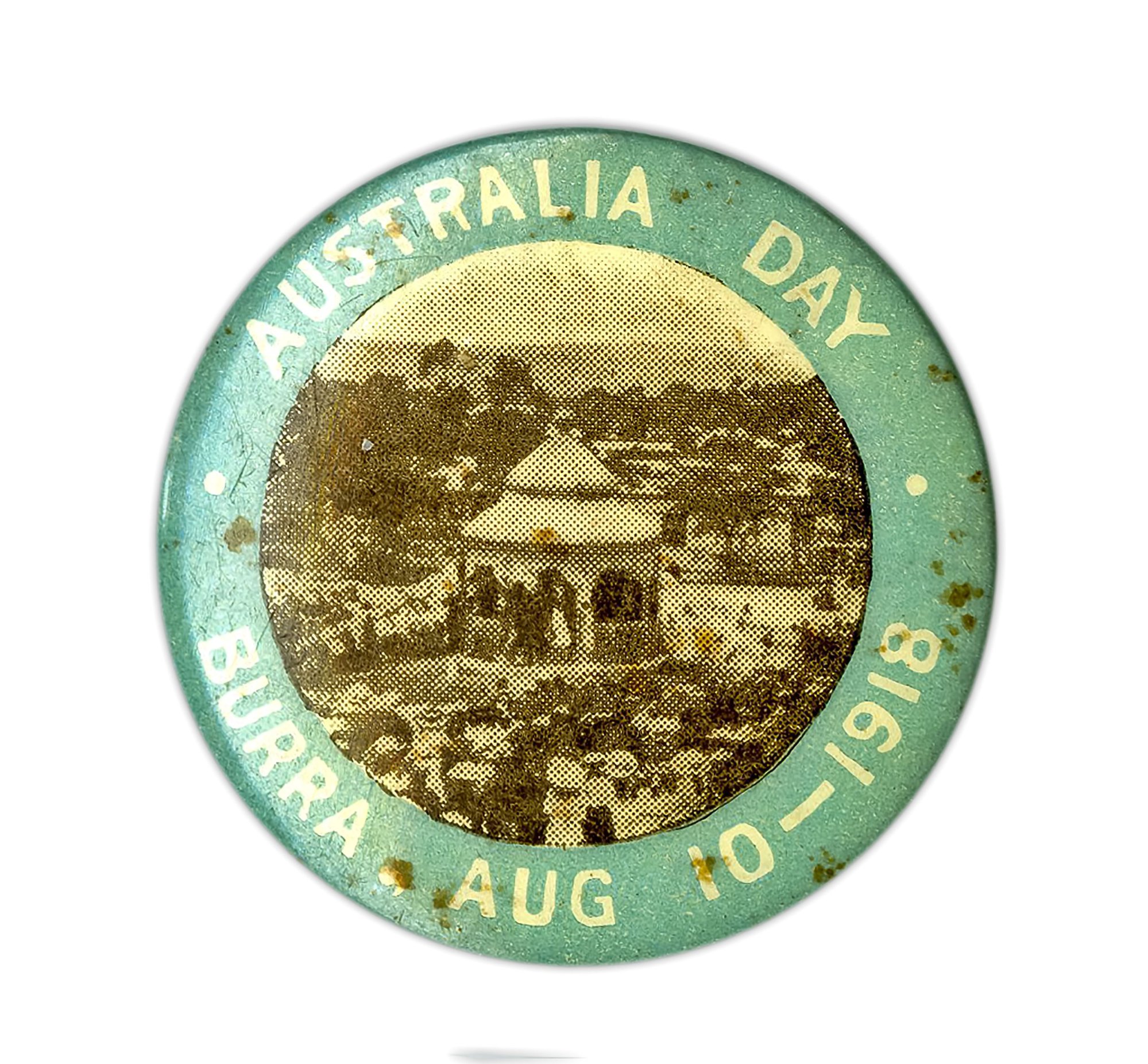 Burra Australia Day 1918 Badge