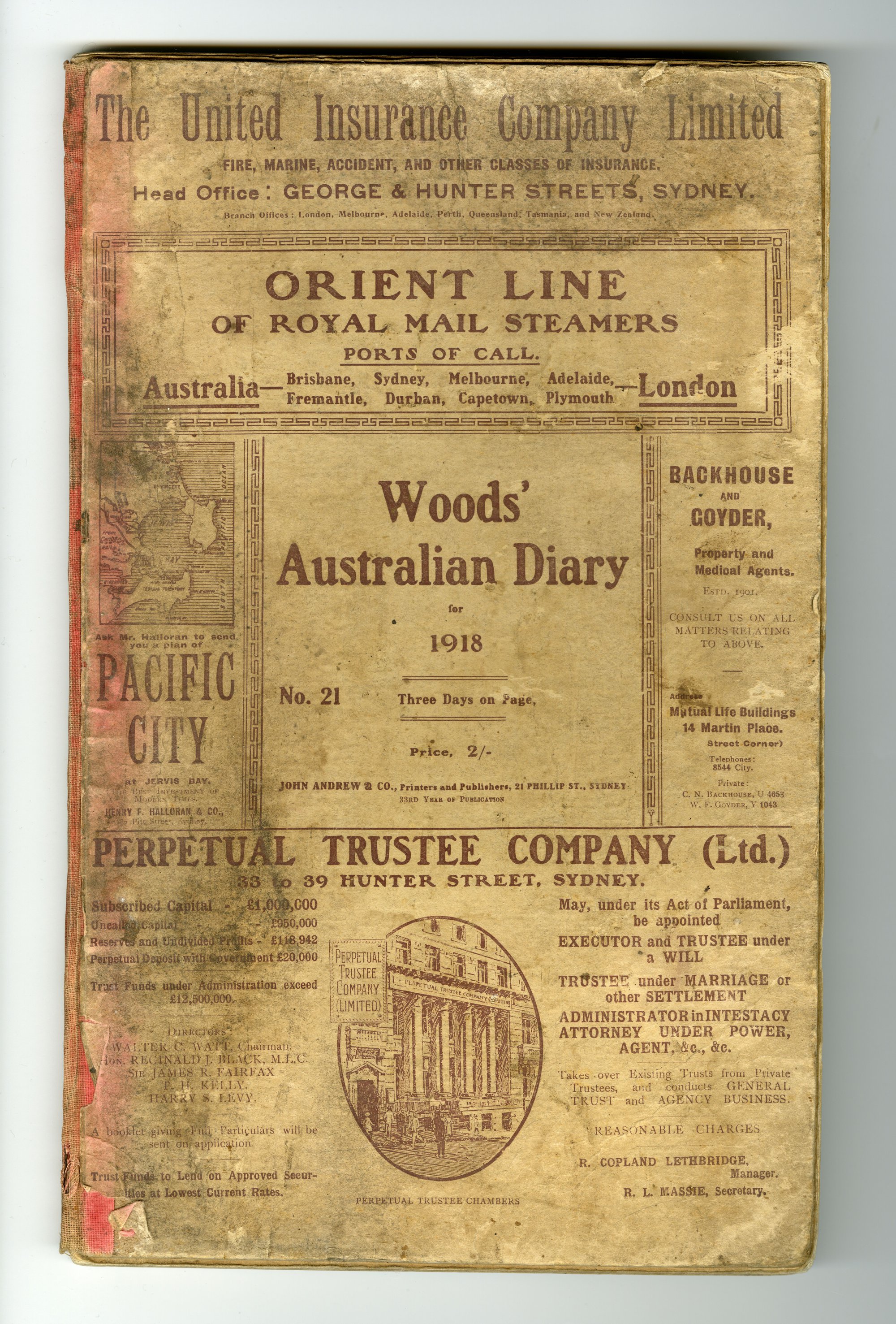 Log Book - Captain Jack Sheridan