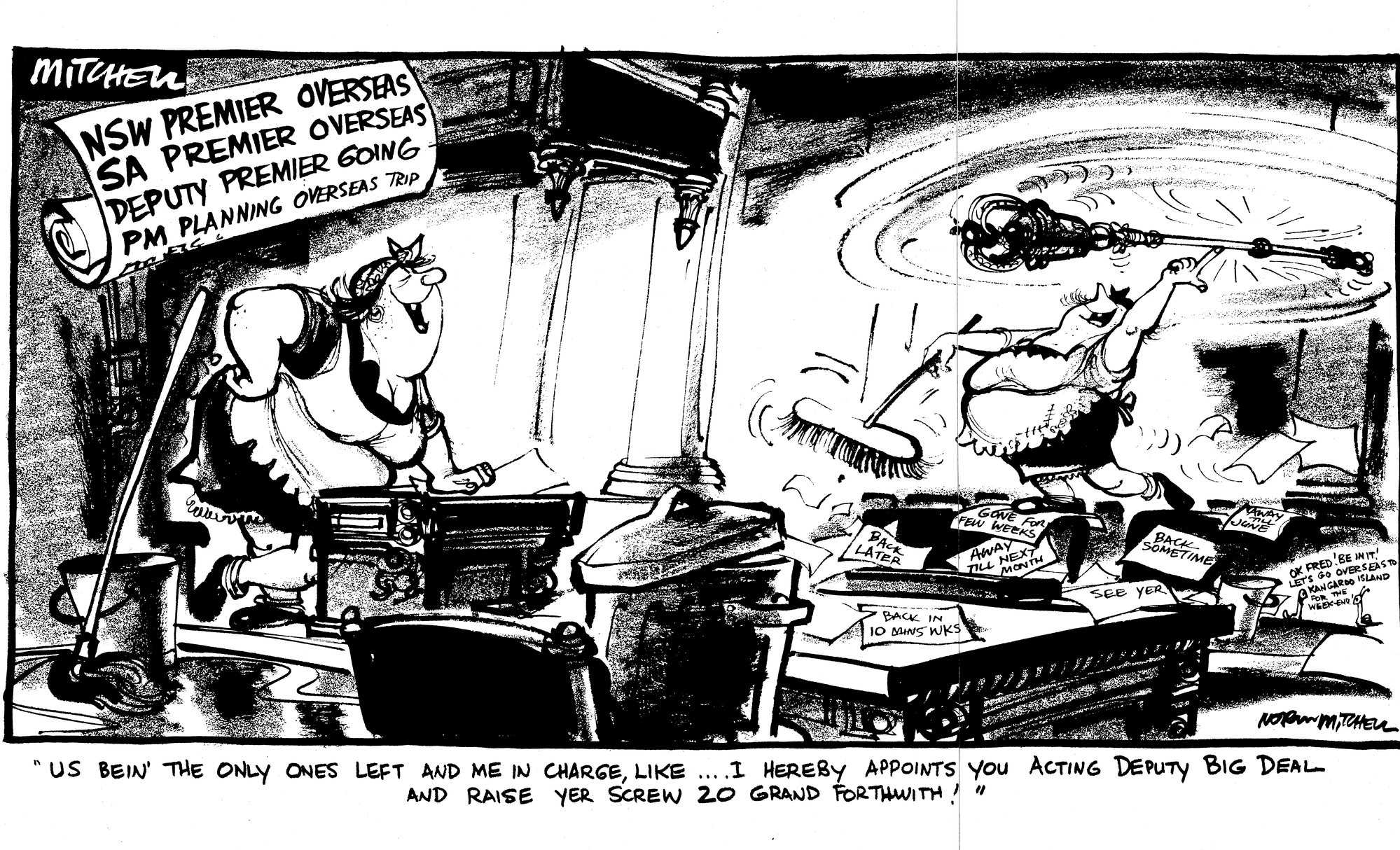 Cartoon - "Premier Overseas"