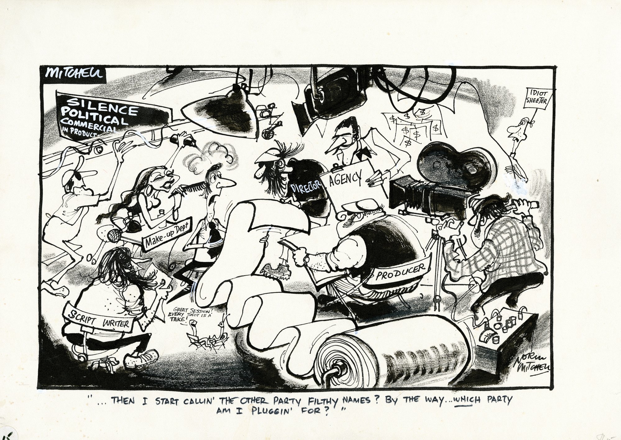 Cartoon - Political commercial