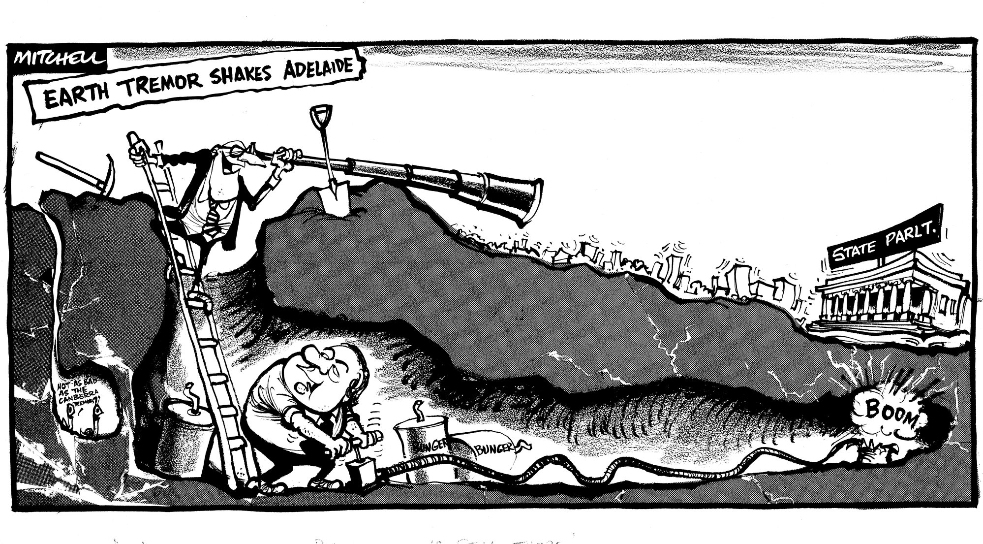 Cartoon - "Earth Tremor"