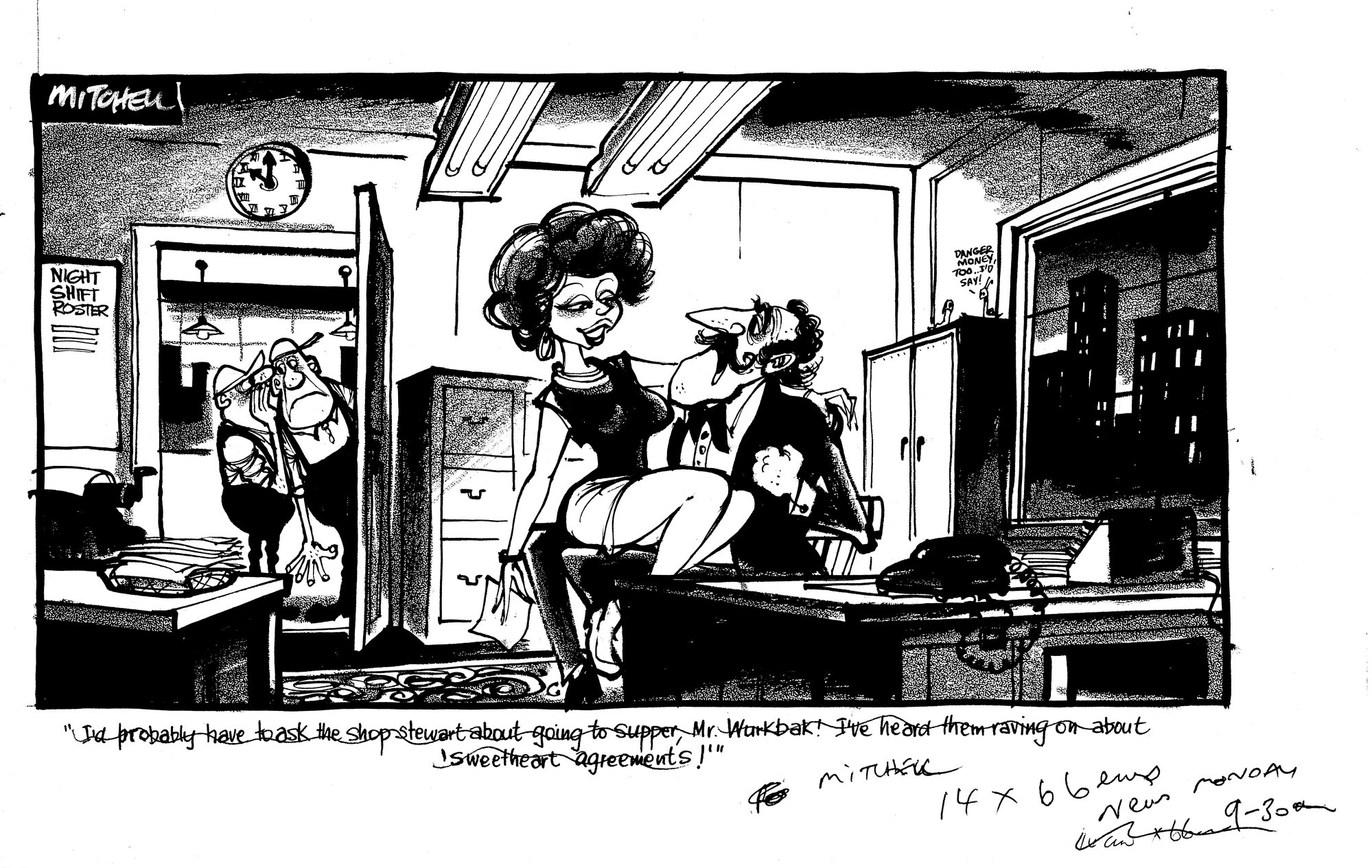 Cartoon - "Sweetheart Agreements"