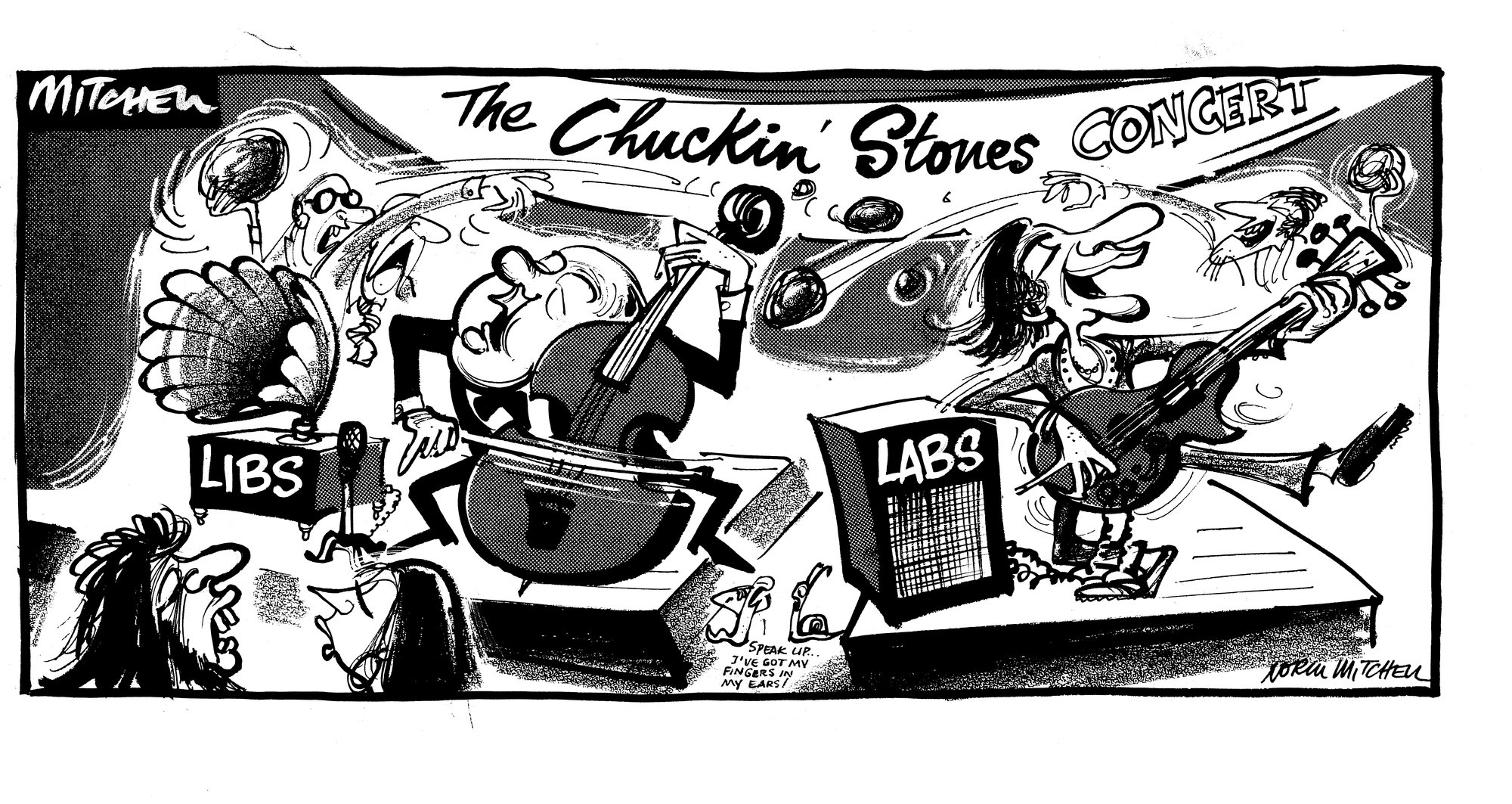 Cartoon - "The Chuckin' Stones"