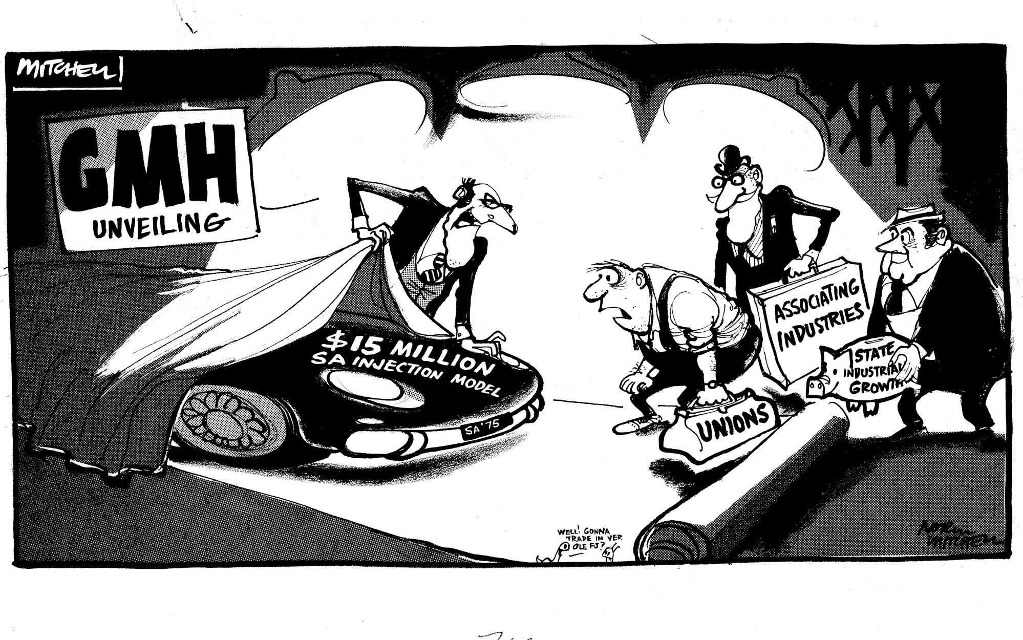 Cartoons - "GMH Unveiling"