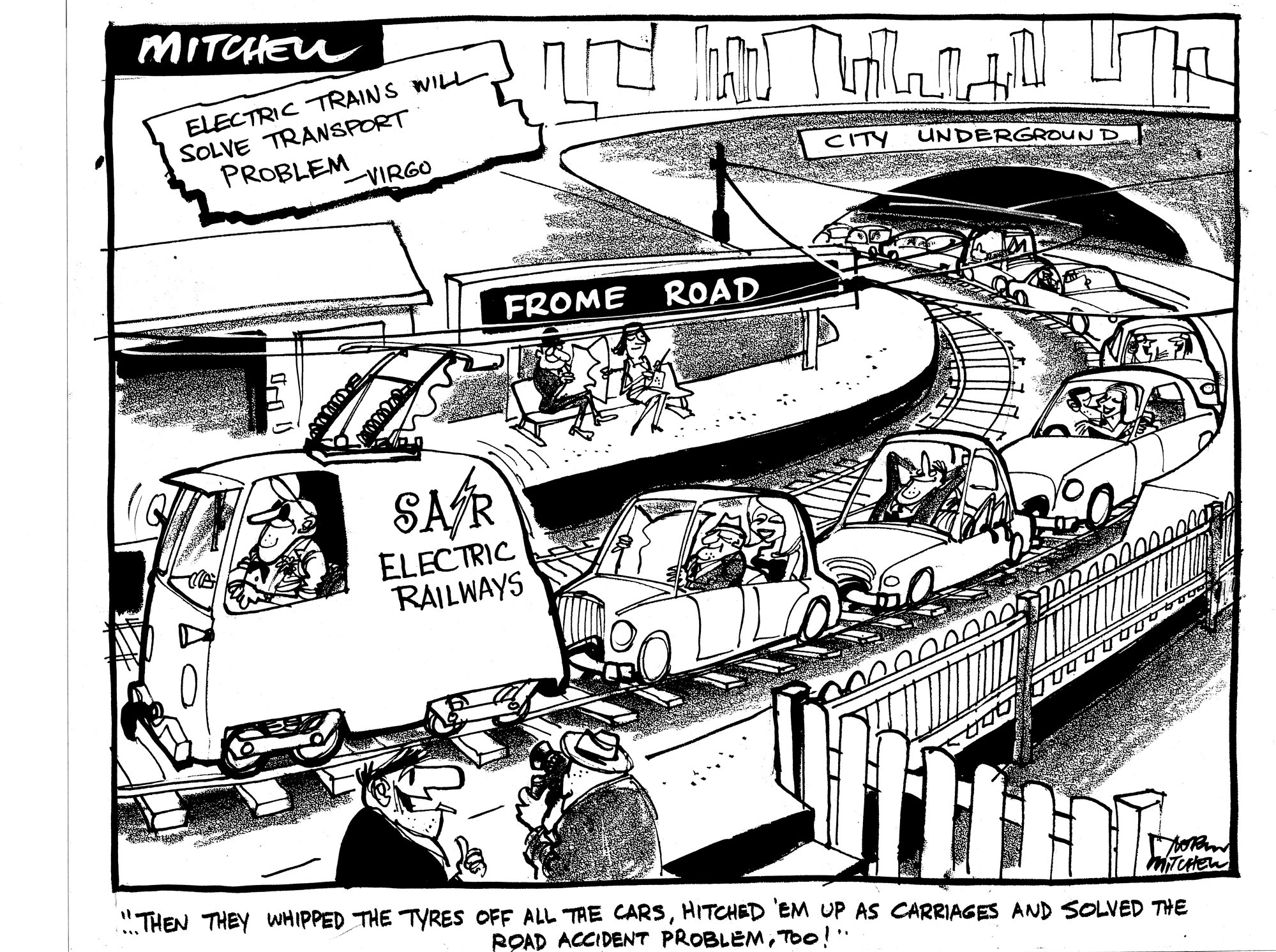 Cartoons - "Electrical Trains"