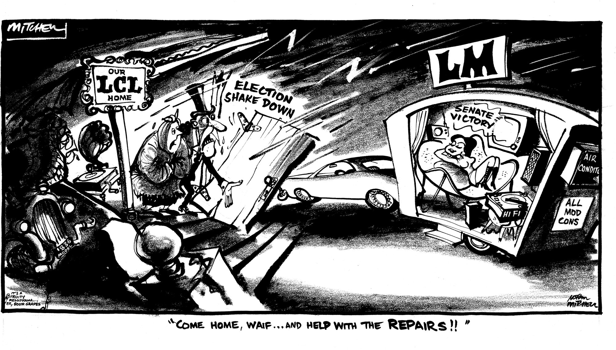 Cartoon - Election Shake Down