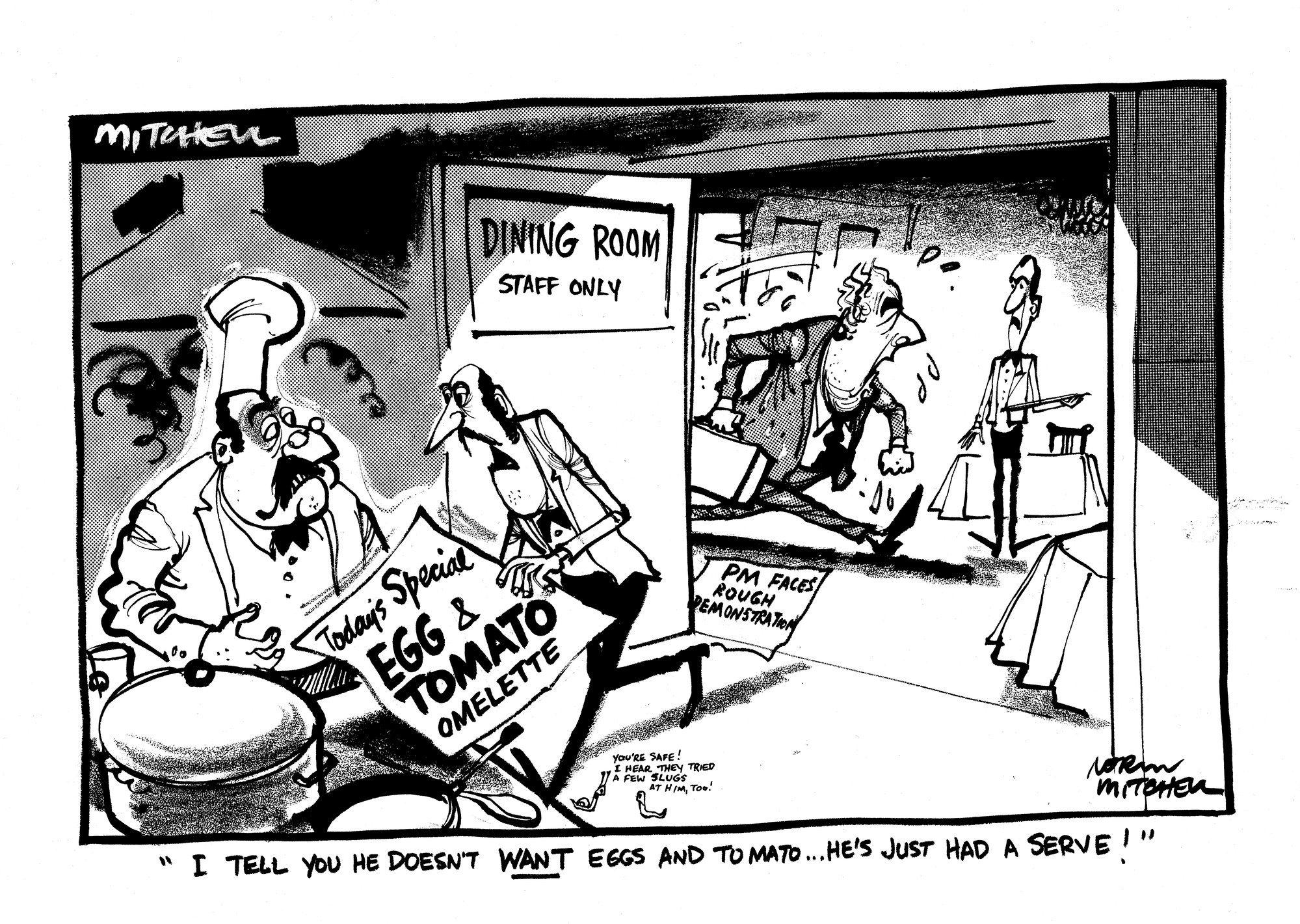 Cartoon - 'Had a Serve'