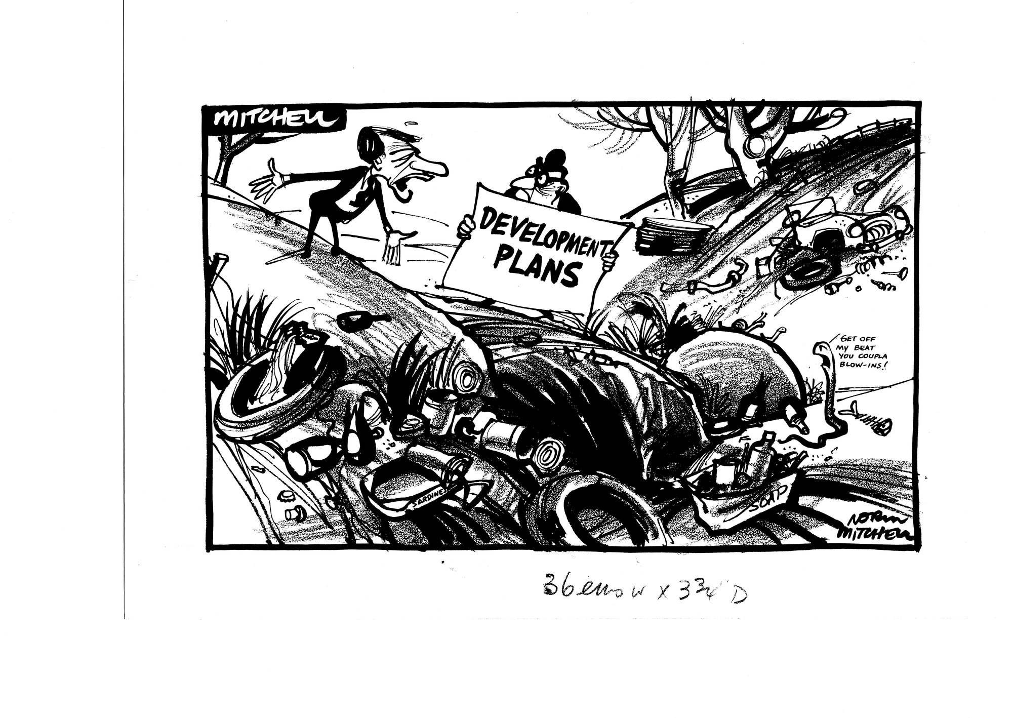 Cartoon - Development plans