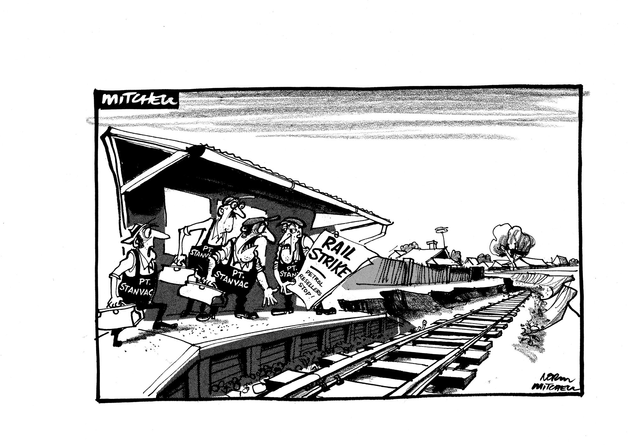 Cartoon - Rail strike