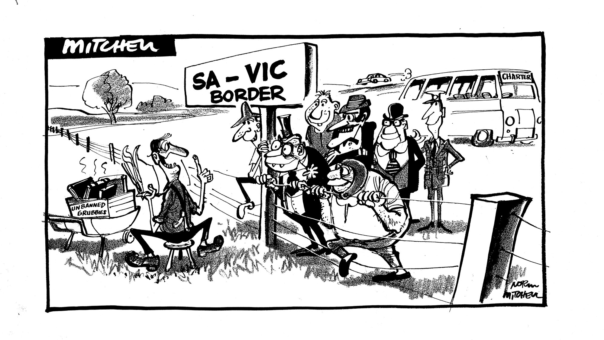 Cartoons - SA-VIC Border