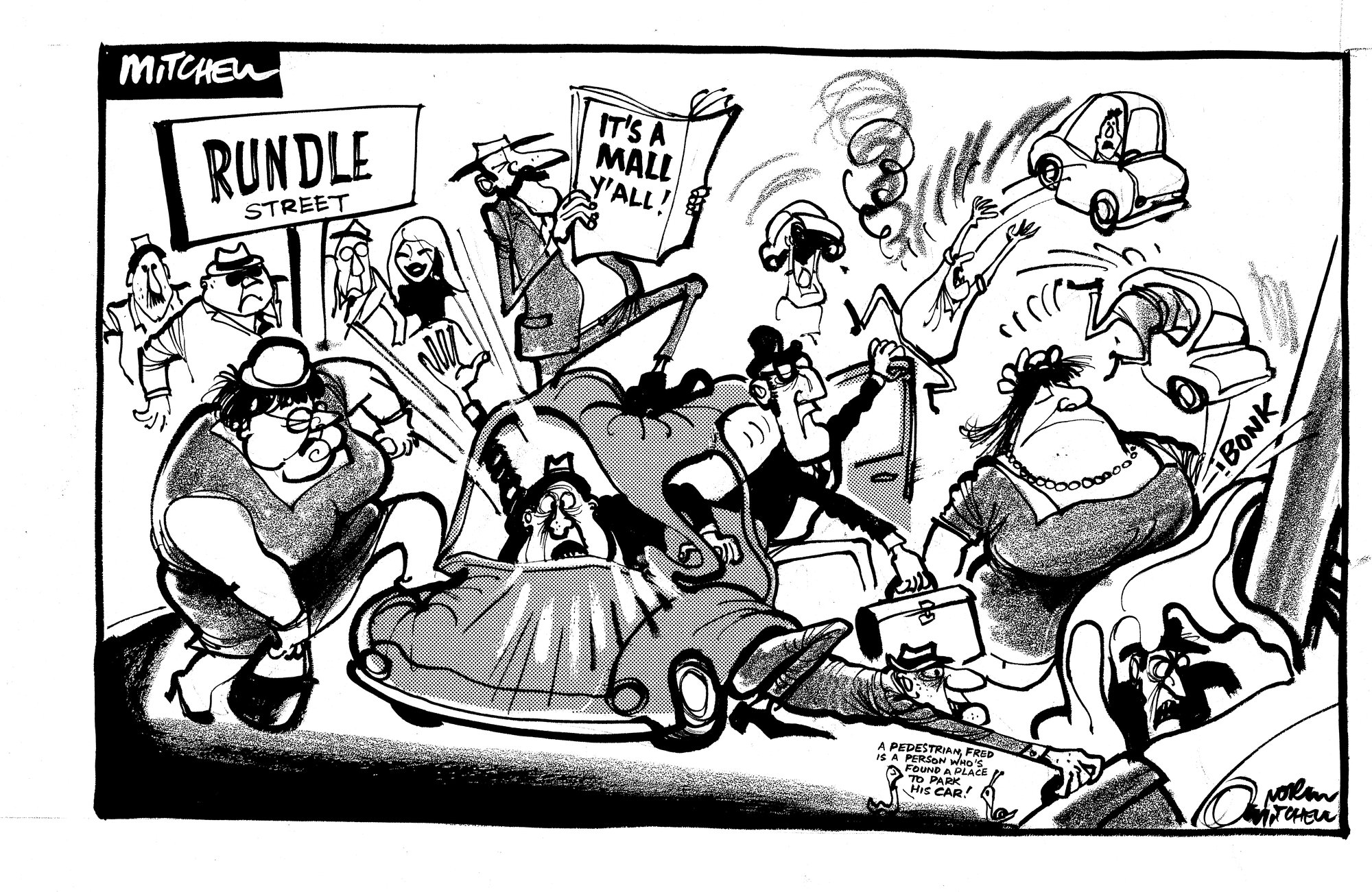 Cartoon - Rundle Street Mall