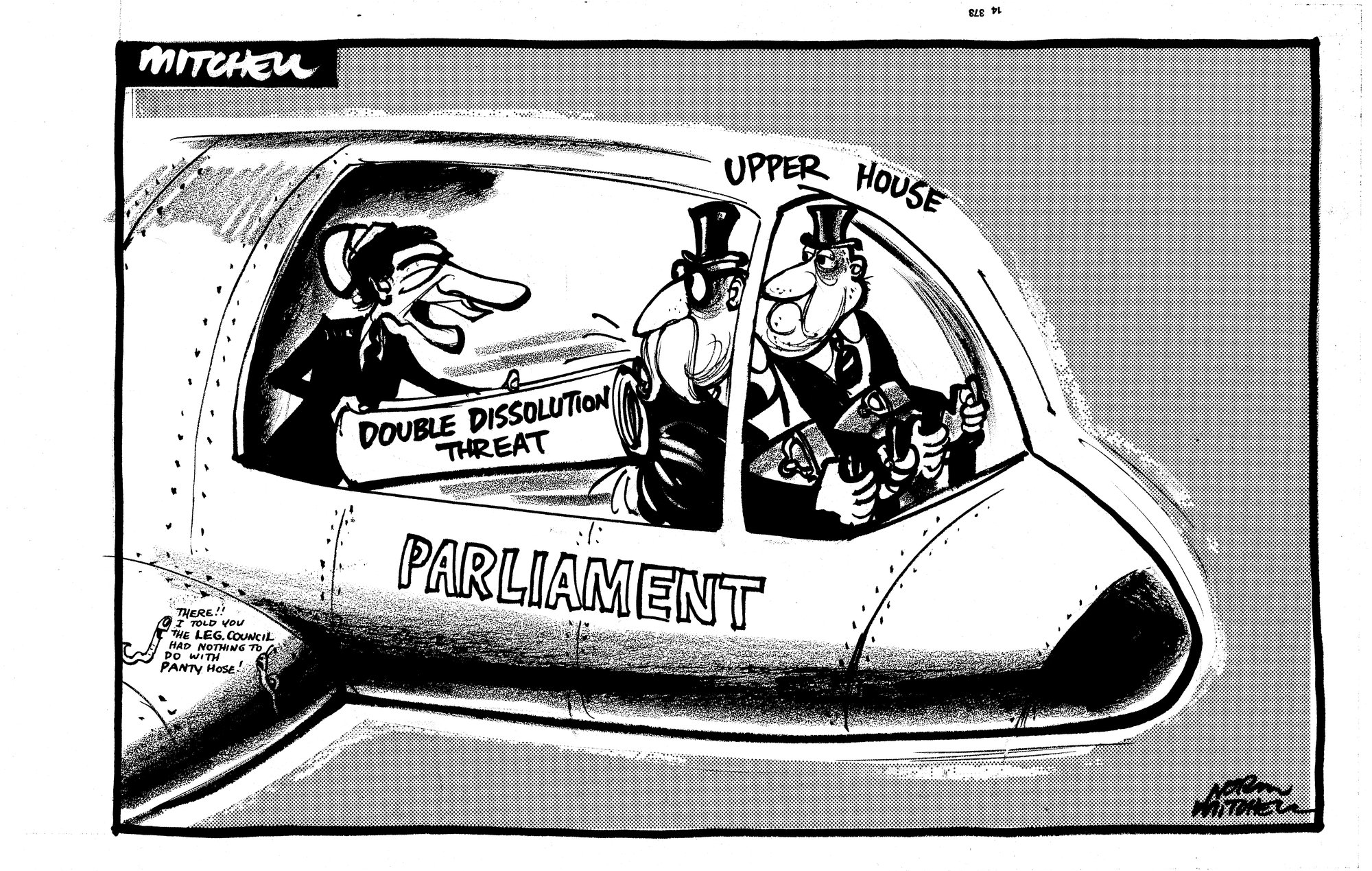 Cartoon - Double Dissolution Threat